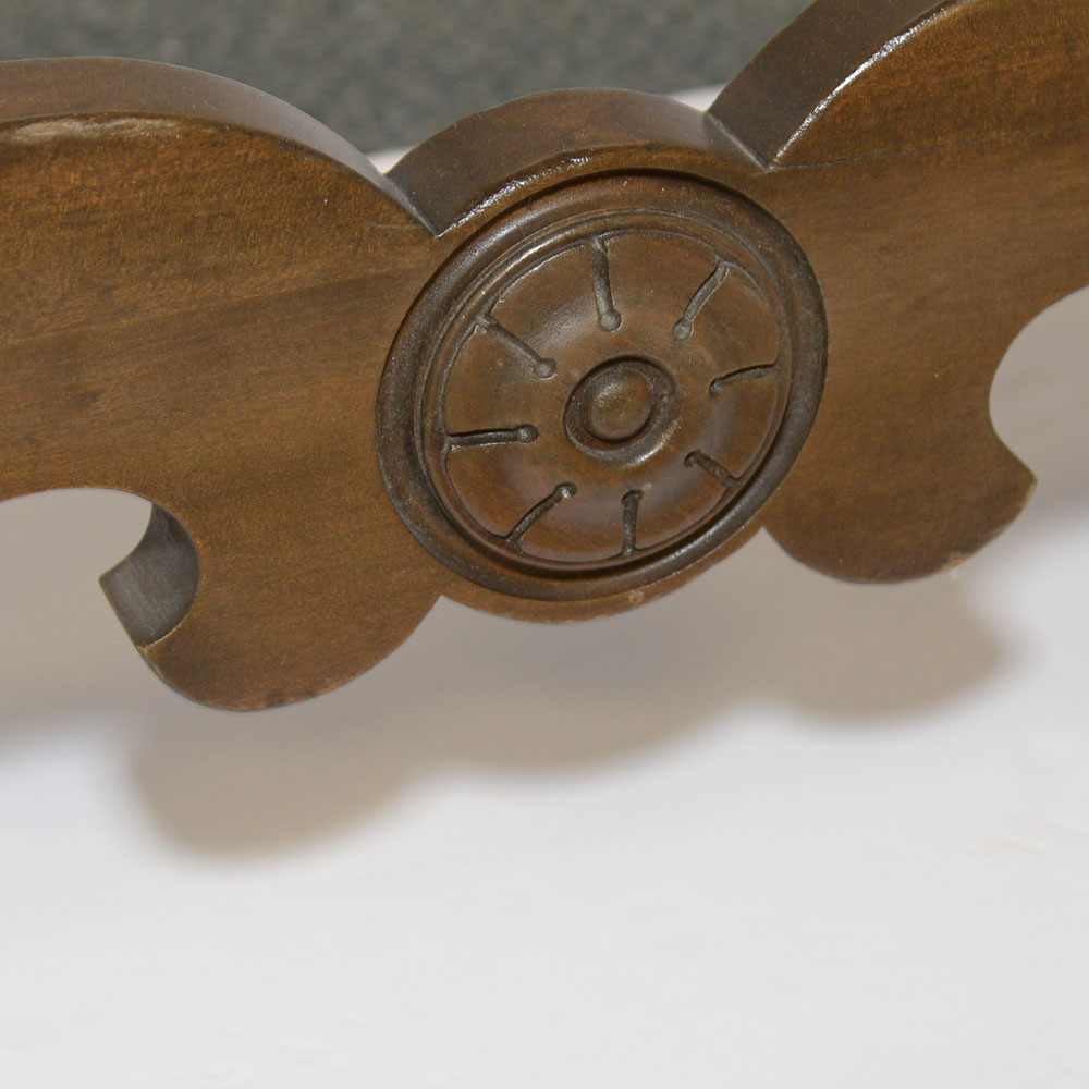 Circa 1930 Trestle Sideboard Table by Tudor Duplex