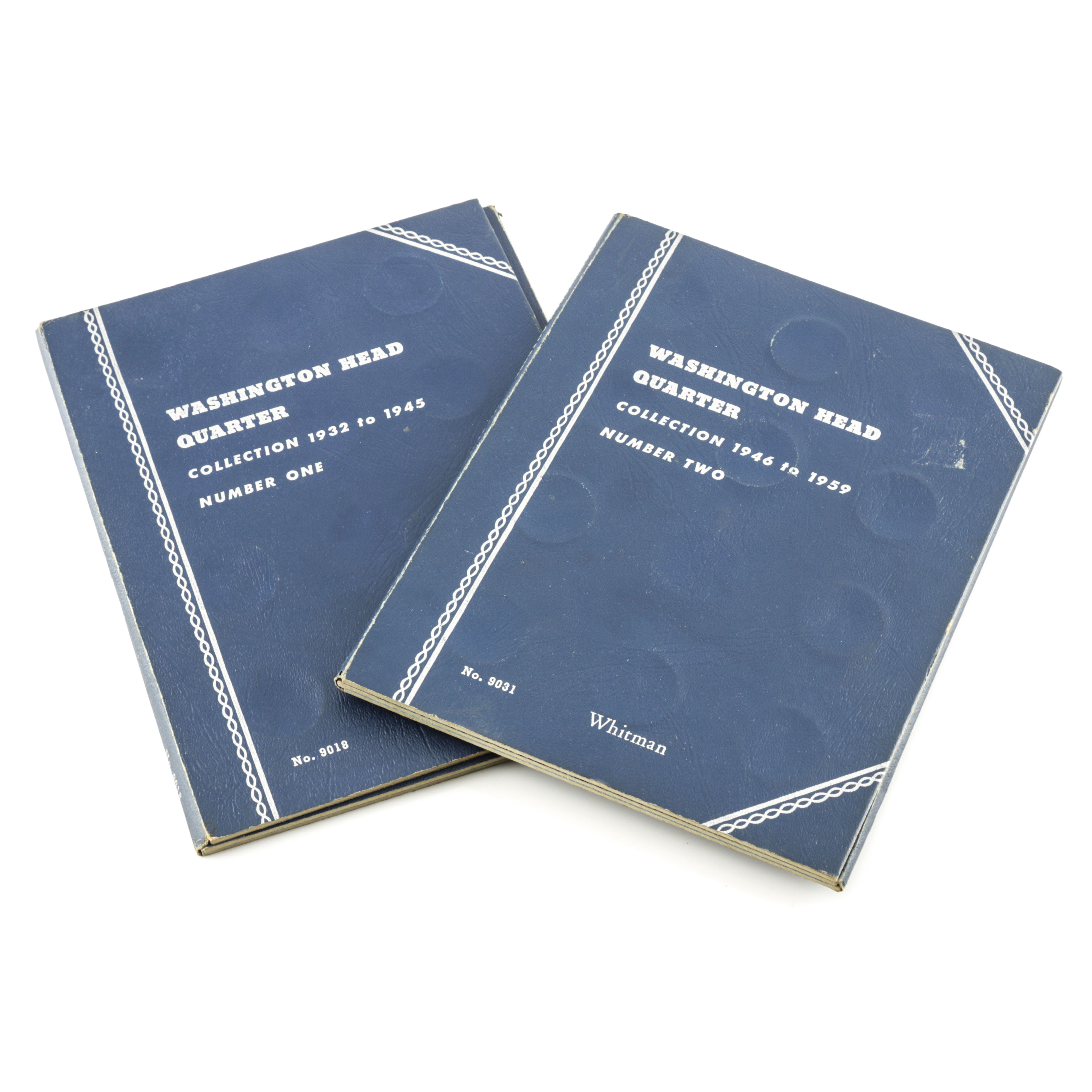 Two Whitman Binders of Washington Silver Quarters