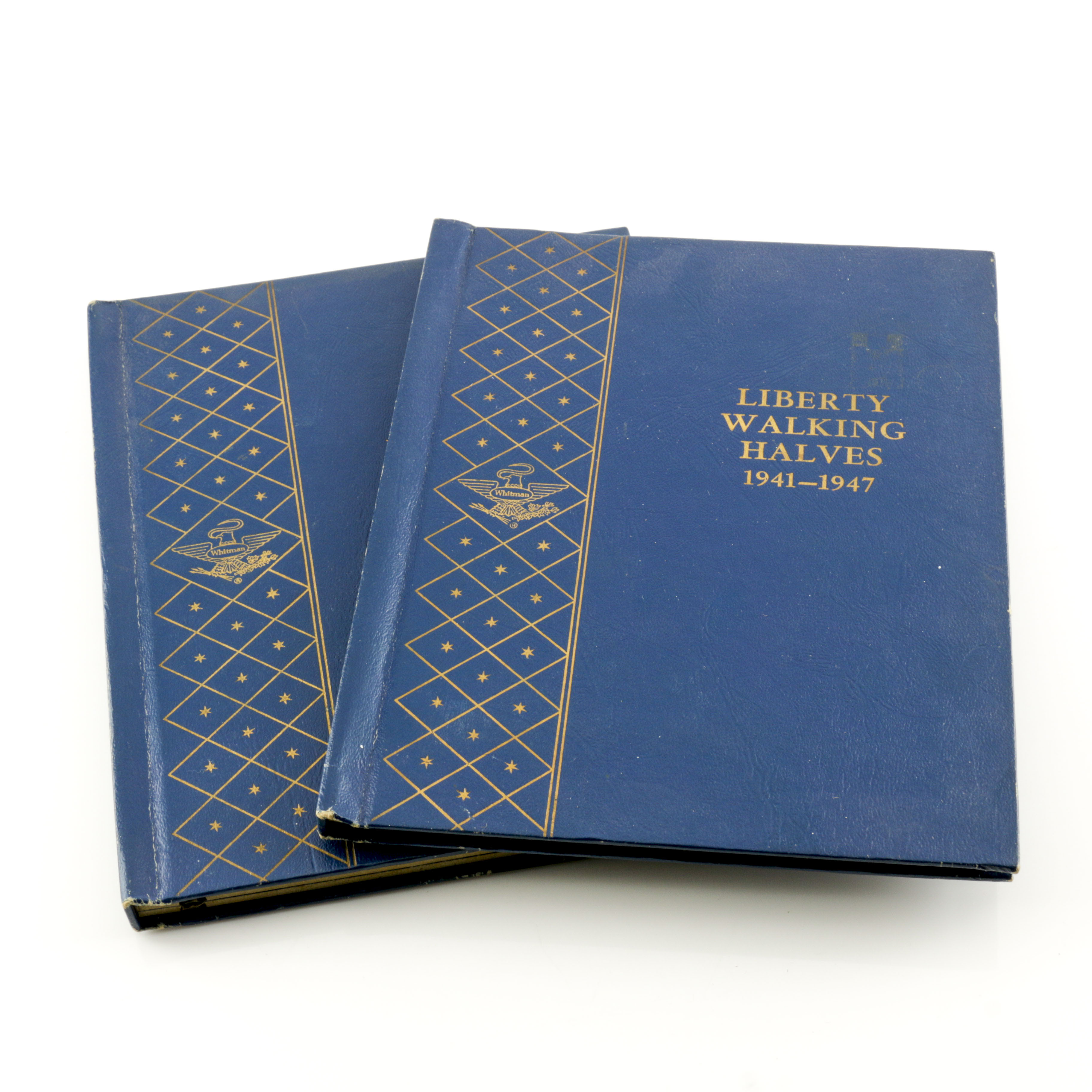 Two Whitman Binders of Walking Liberty Silver Half Dollars