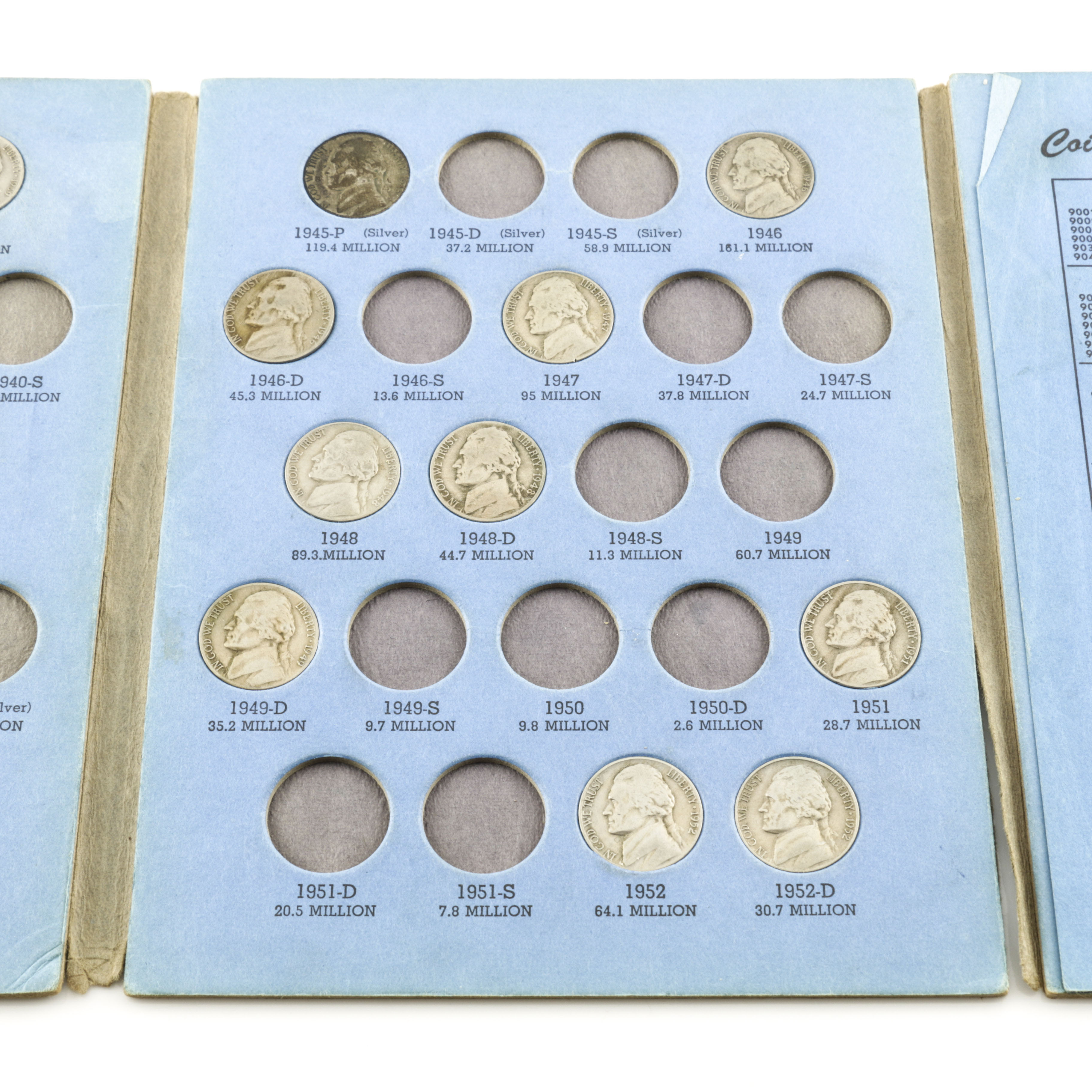 Whitman Binder of Jefferson Nickels