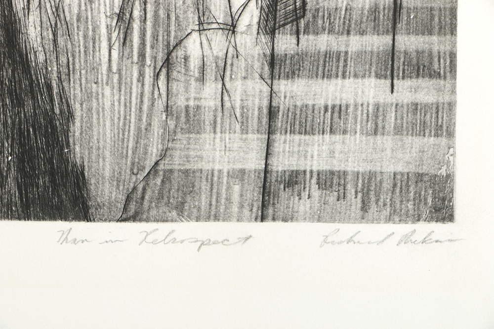 Limited Edition Etching on Paper "Man in Retrospect"