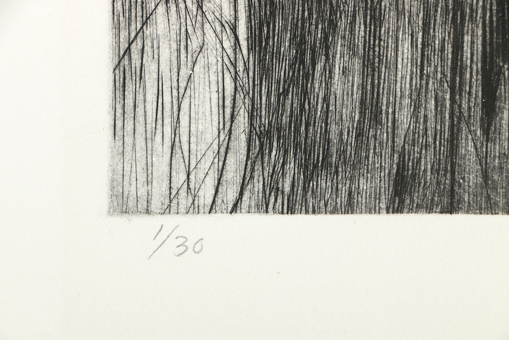 Limited Edition Etching on Paper "Man in Retrospect"