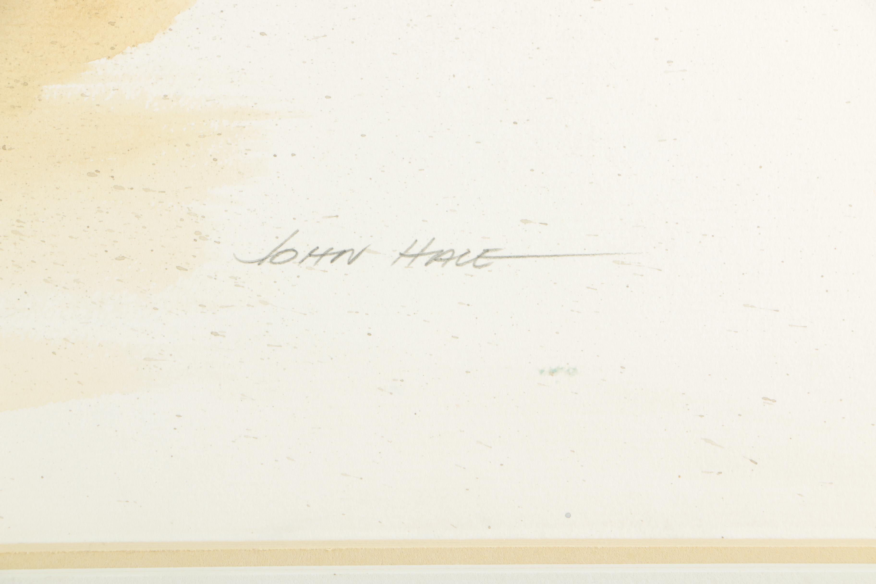 John Hale Ink and Watercolor of Berger's Grocery