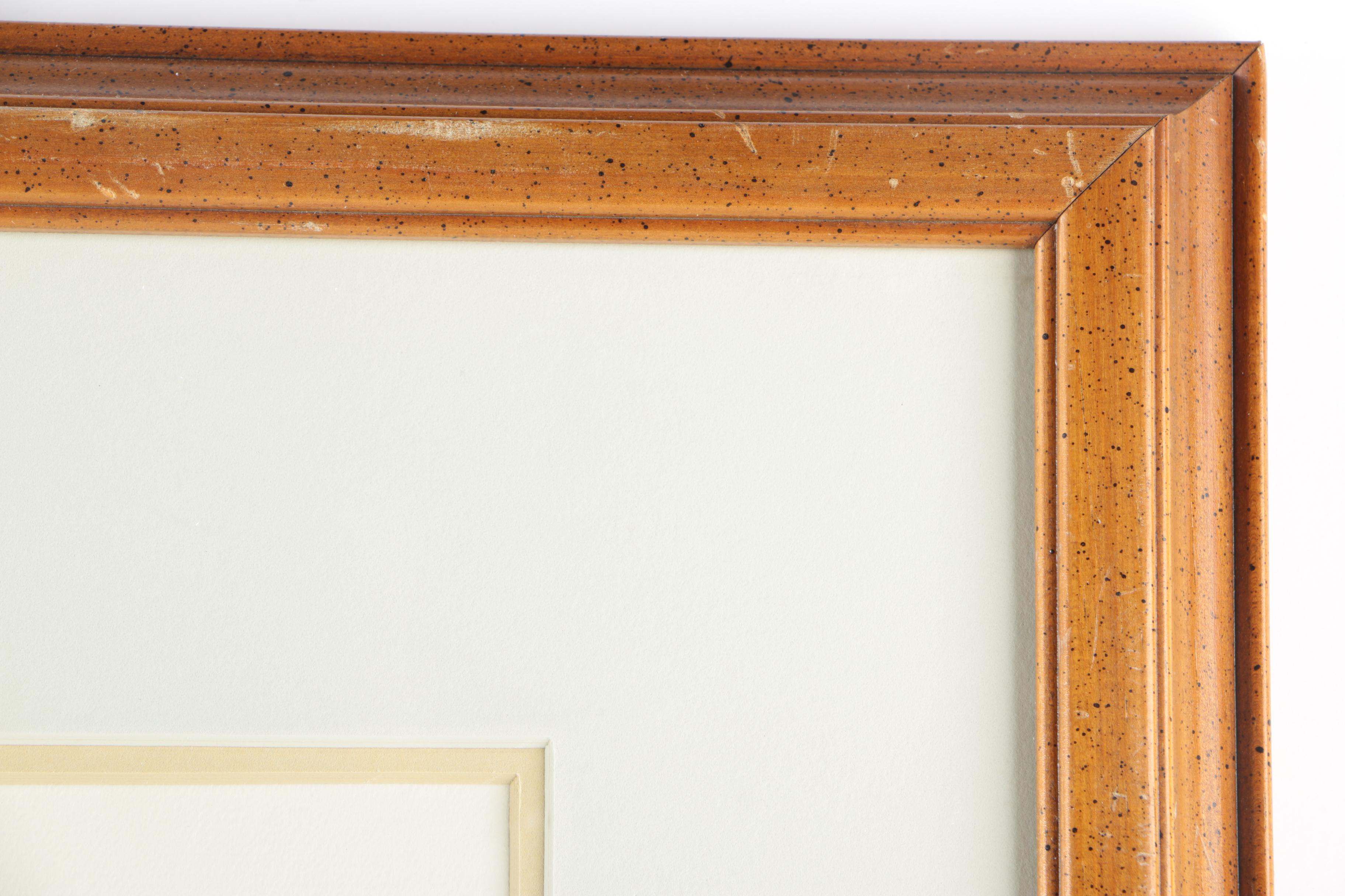 John Hale Ink and Watercolor of Berger's Grocery