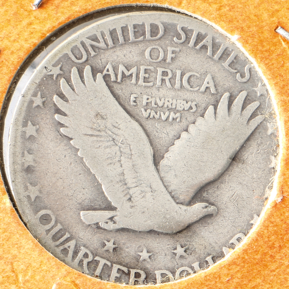 Four Standing Liberty Silver Quarters