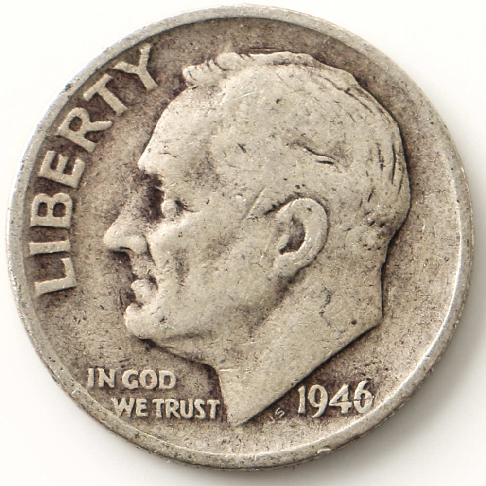 Twenty-Three Roosevelt Silver Dimes