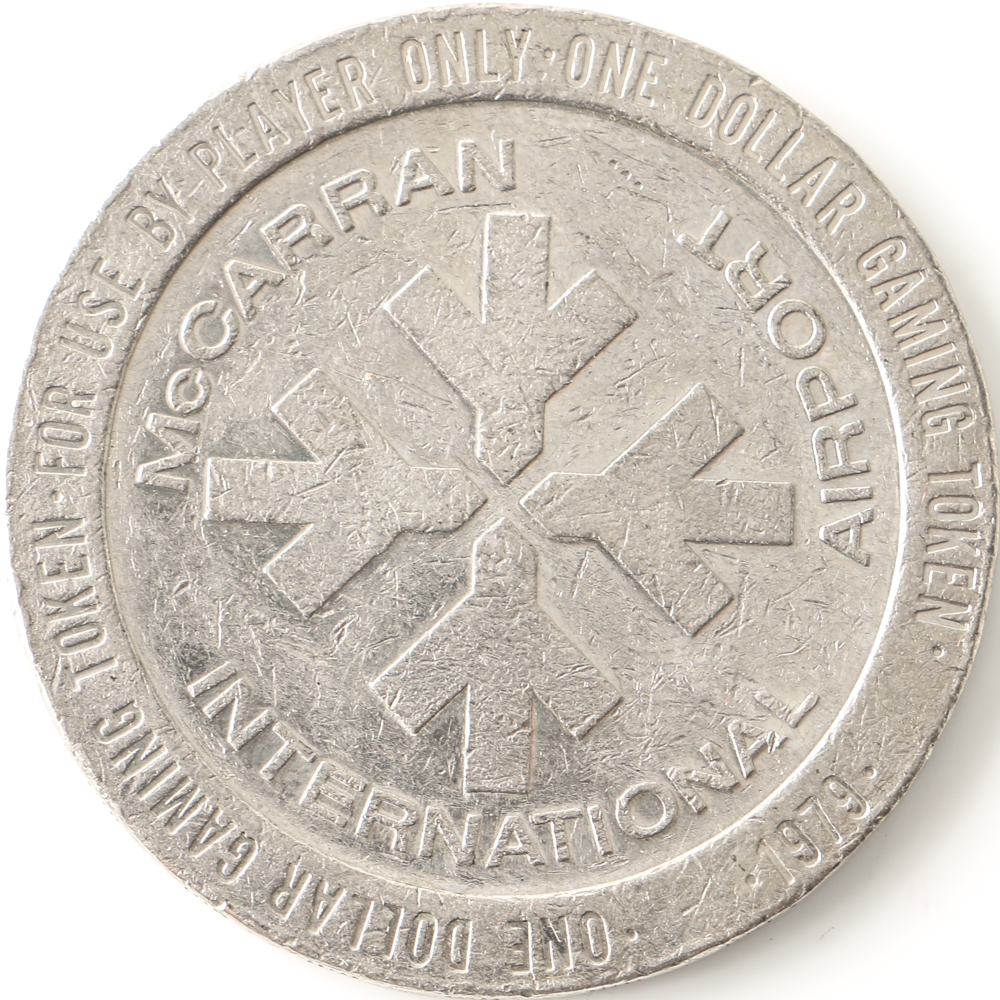 Two One-Dollar Gaming Tokens from Las Vegas