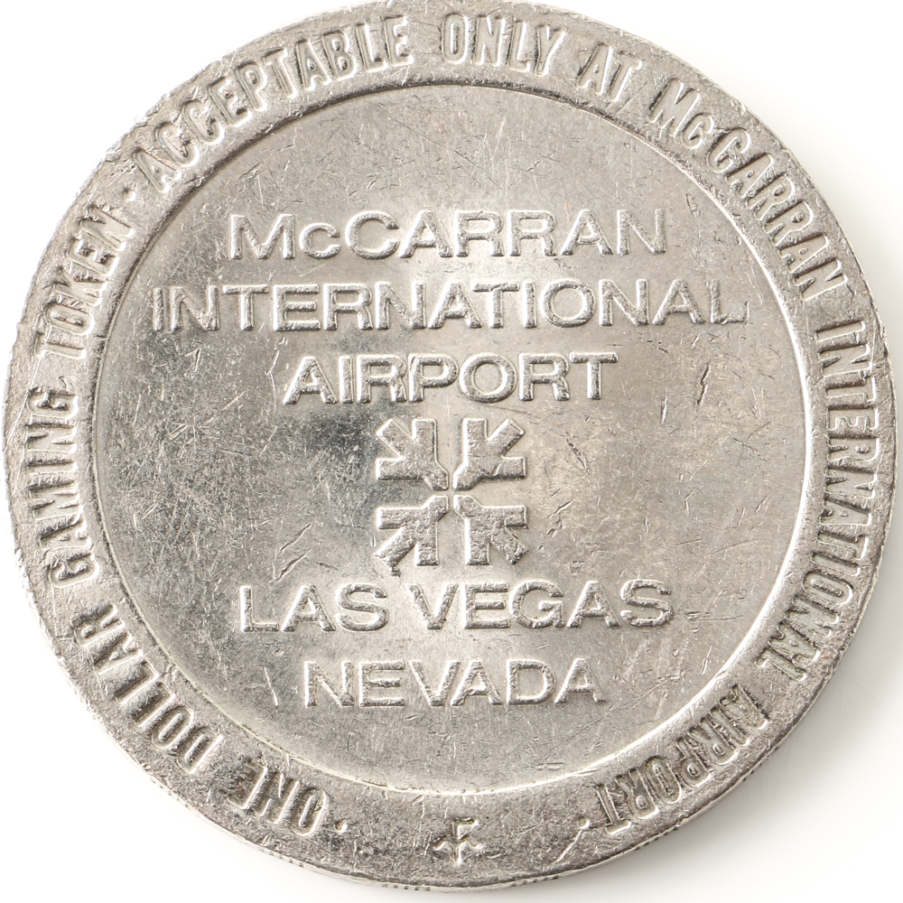 Two One-Dollar Gaming Tokens from Las Vegas