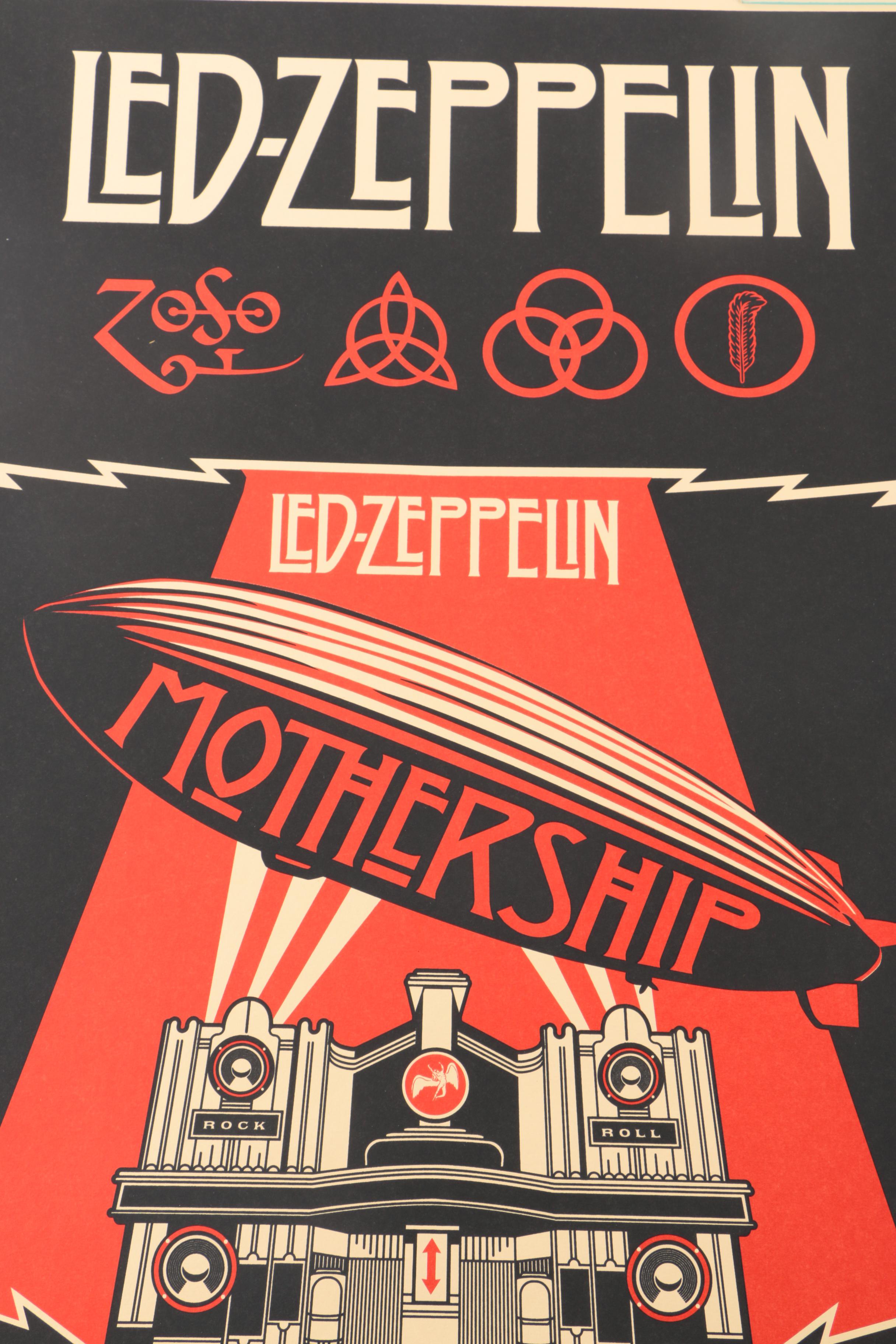 Limited Edition Lithograph "Led Zeppelin - Mothership"