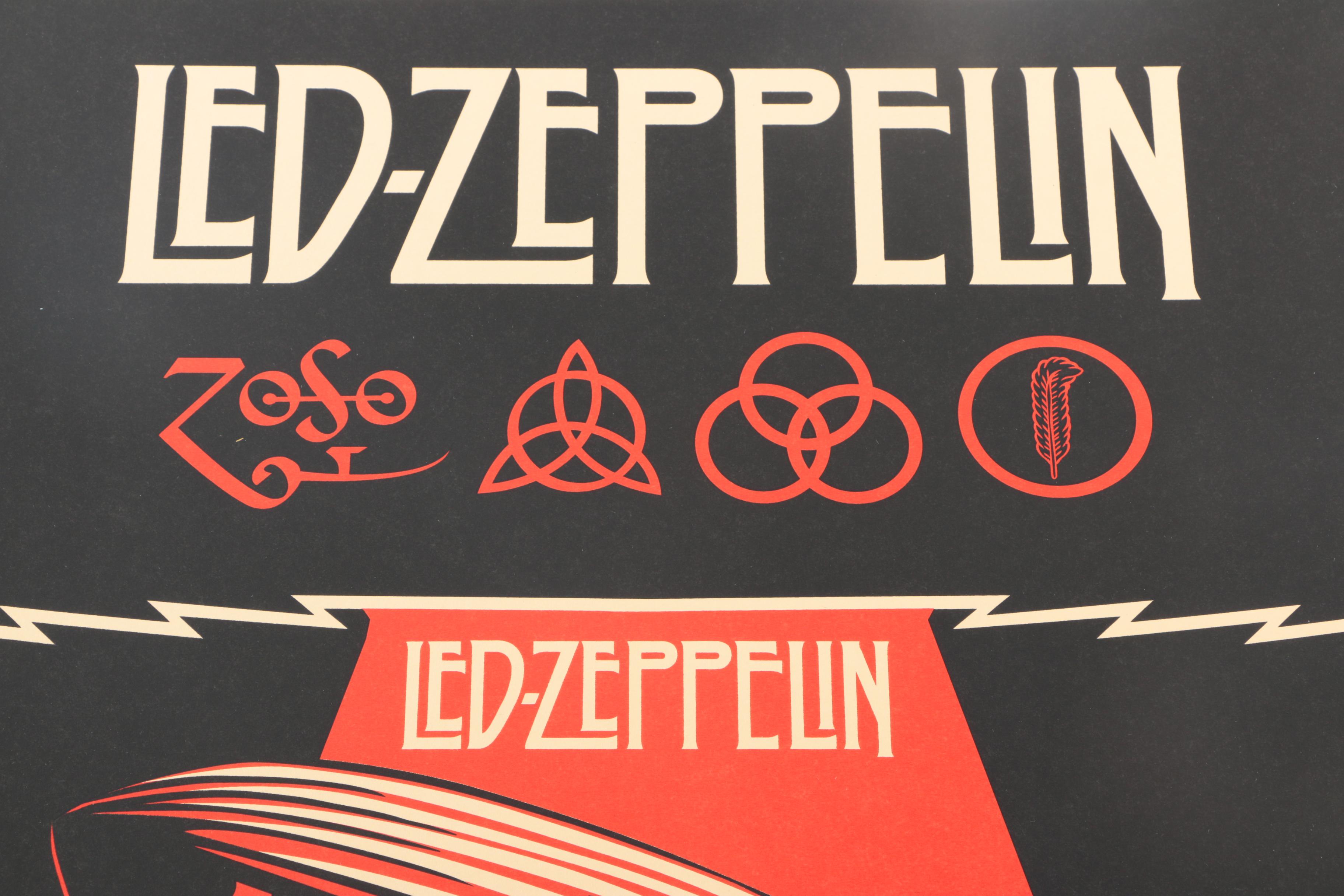 Limited Edition Lithograph "Led Zeppelin - Mothership"