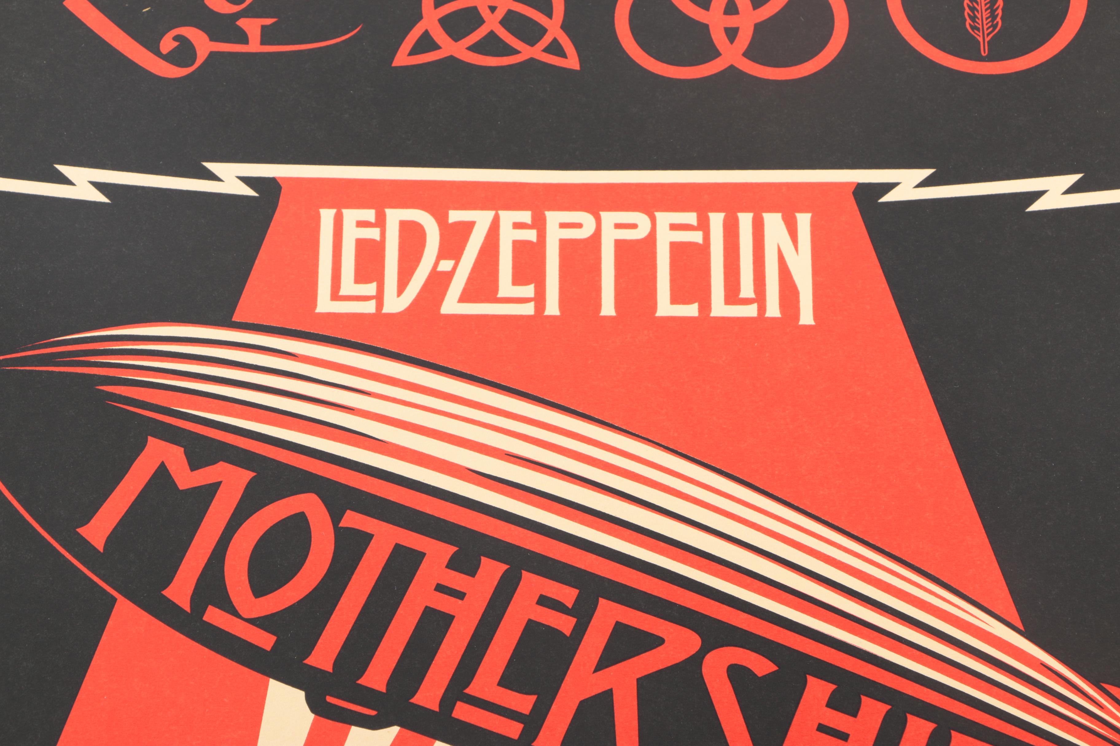 Limited Edition Lithograph "Led Zeppelin - Mothership"