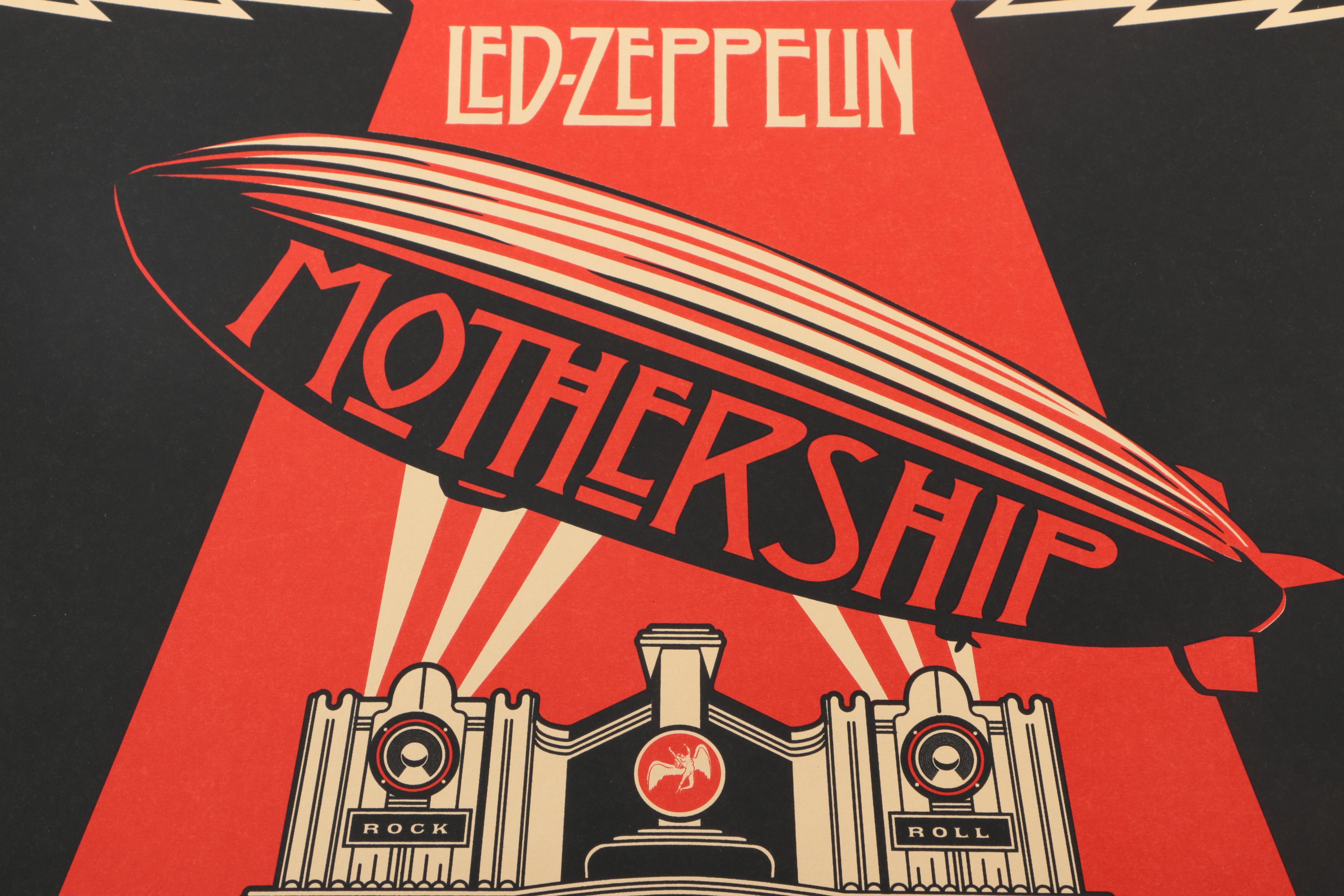 Limited Edition Lithograph "Led Zeppelin - Mothership"