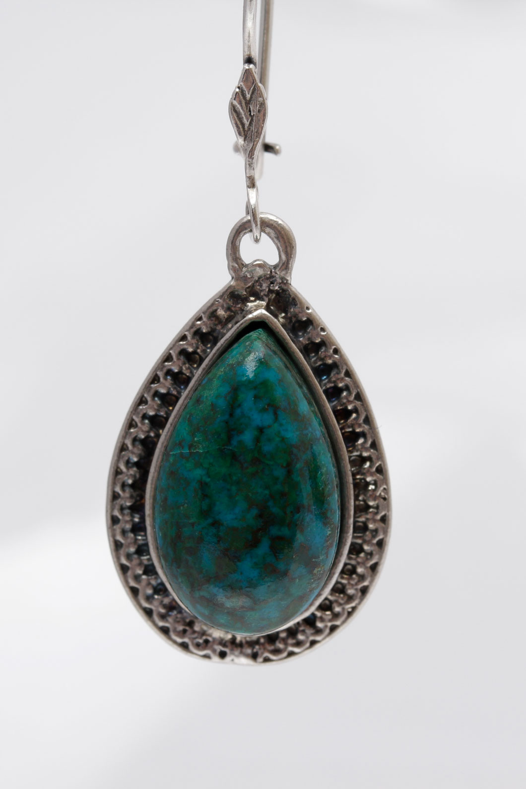 Sterling Silver Eilat Stone Dangle Earrings