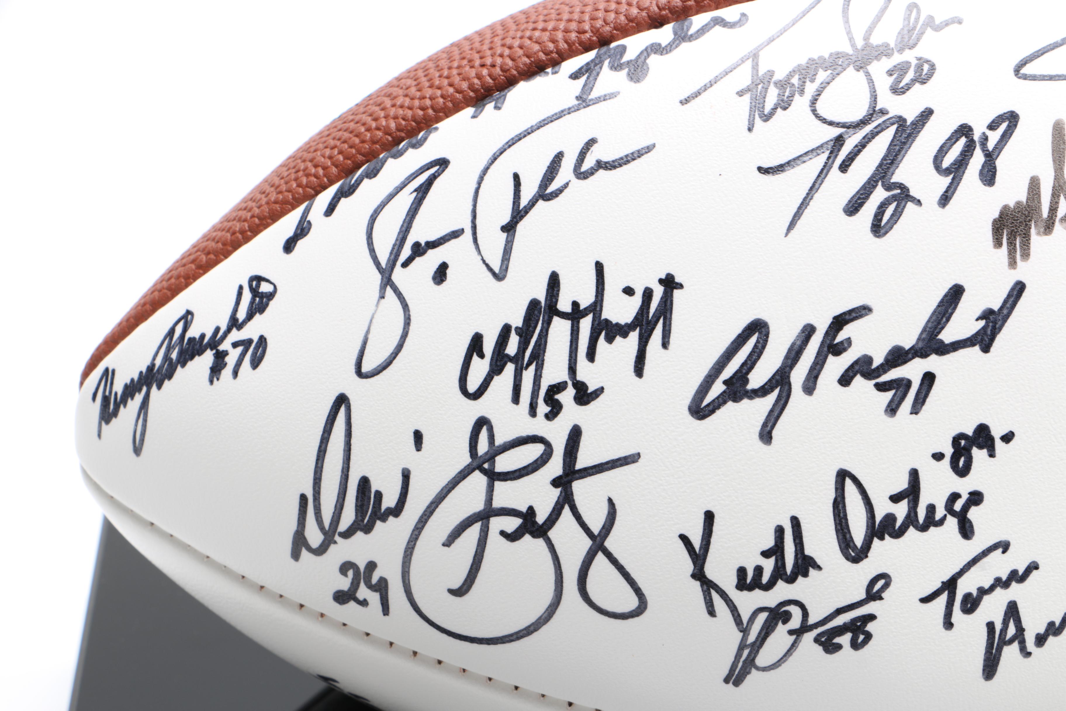 Team Signed Super Bowl XX Champions Chicago Bears 1985