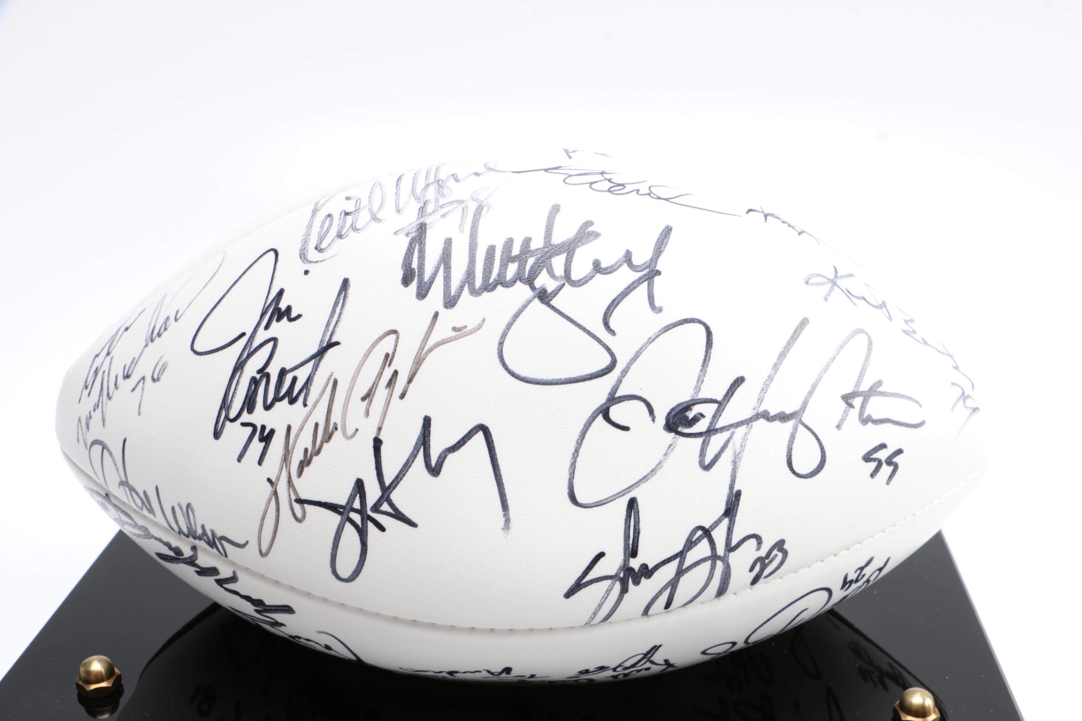 Team Signed Super Bowl XX Champions Chicago Bears 1985