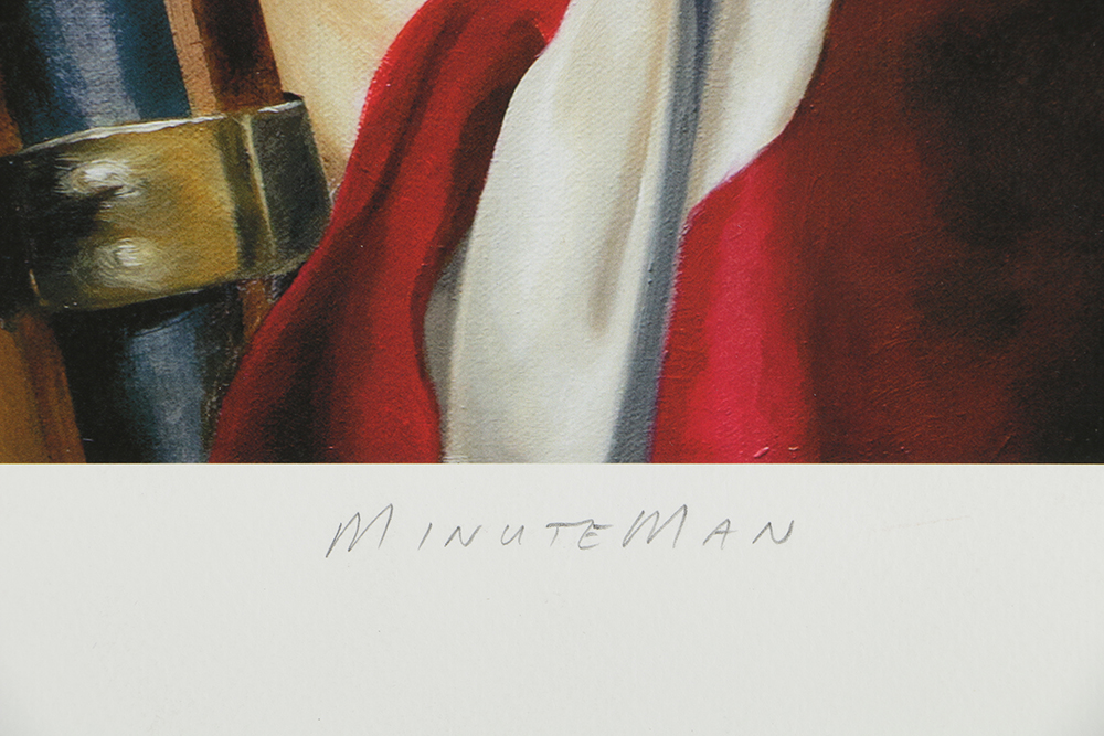 Signed Limited Edition Digital Pigment Print on Paper "Minuteman"