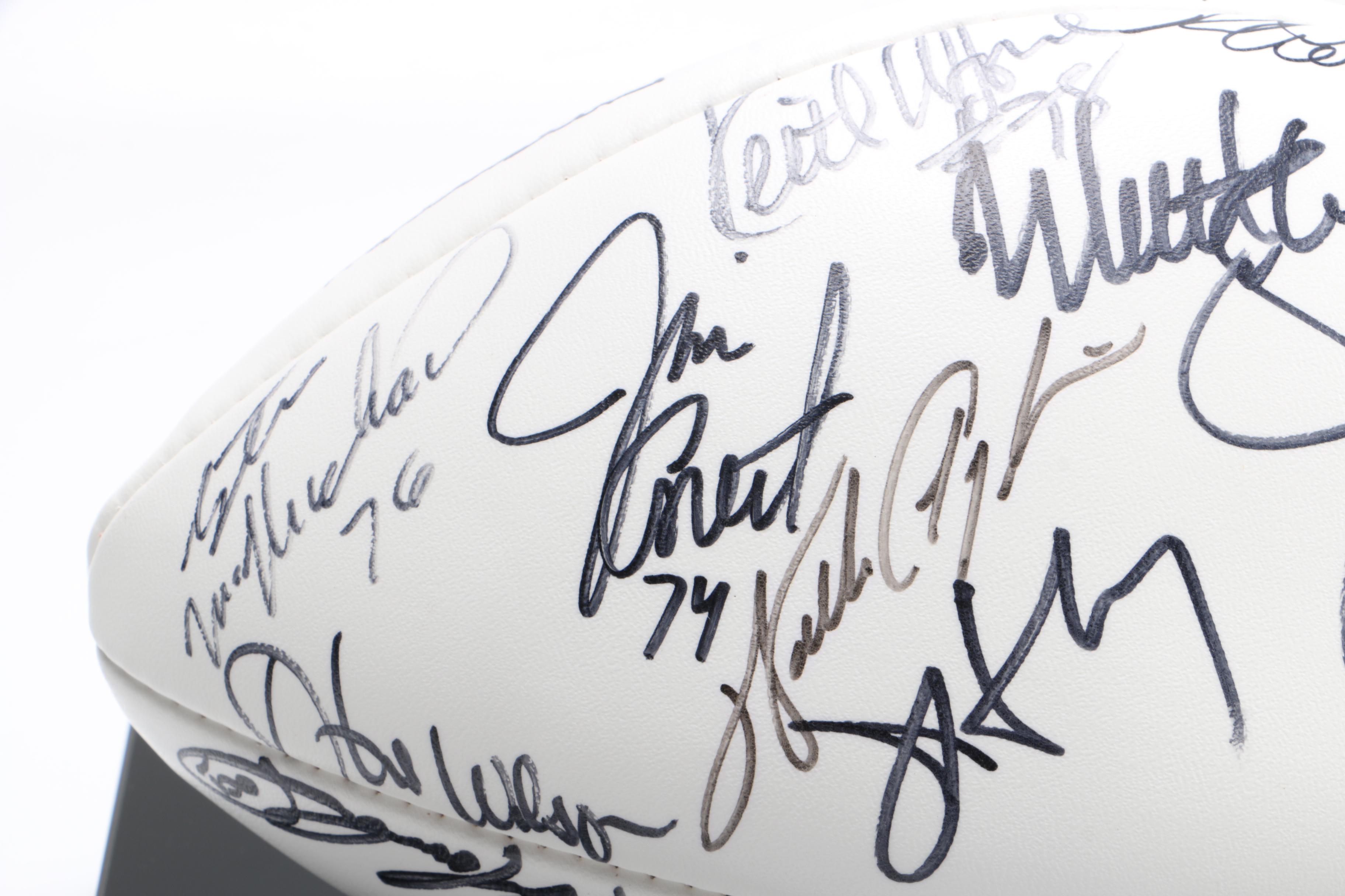 Team Signed Super Bowl XX Champions Chicago Bears 1985