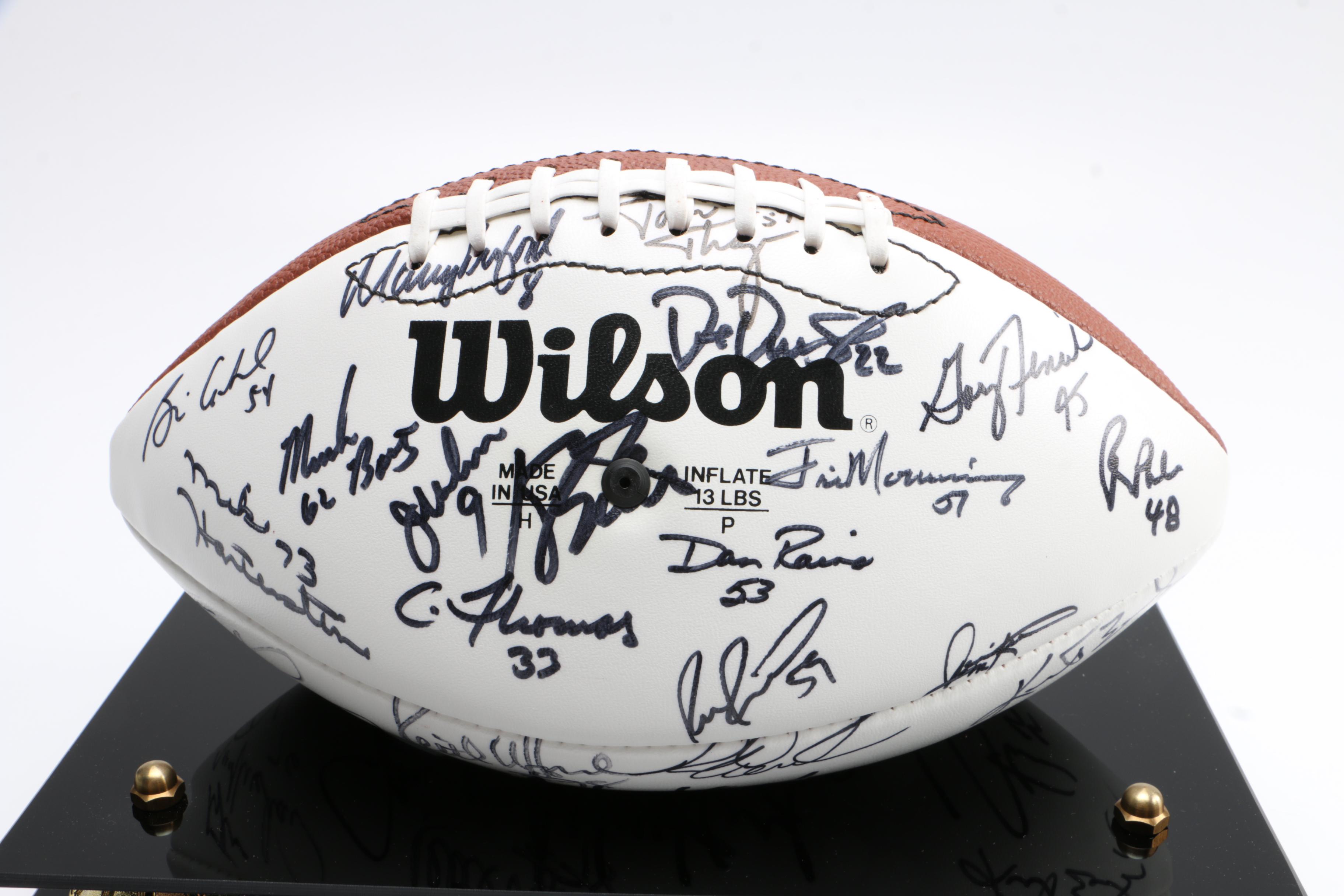Team Signed Super Bowl XX Champions Chicago Bears 1985