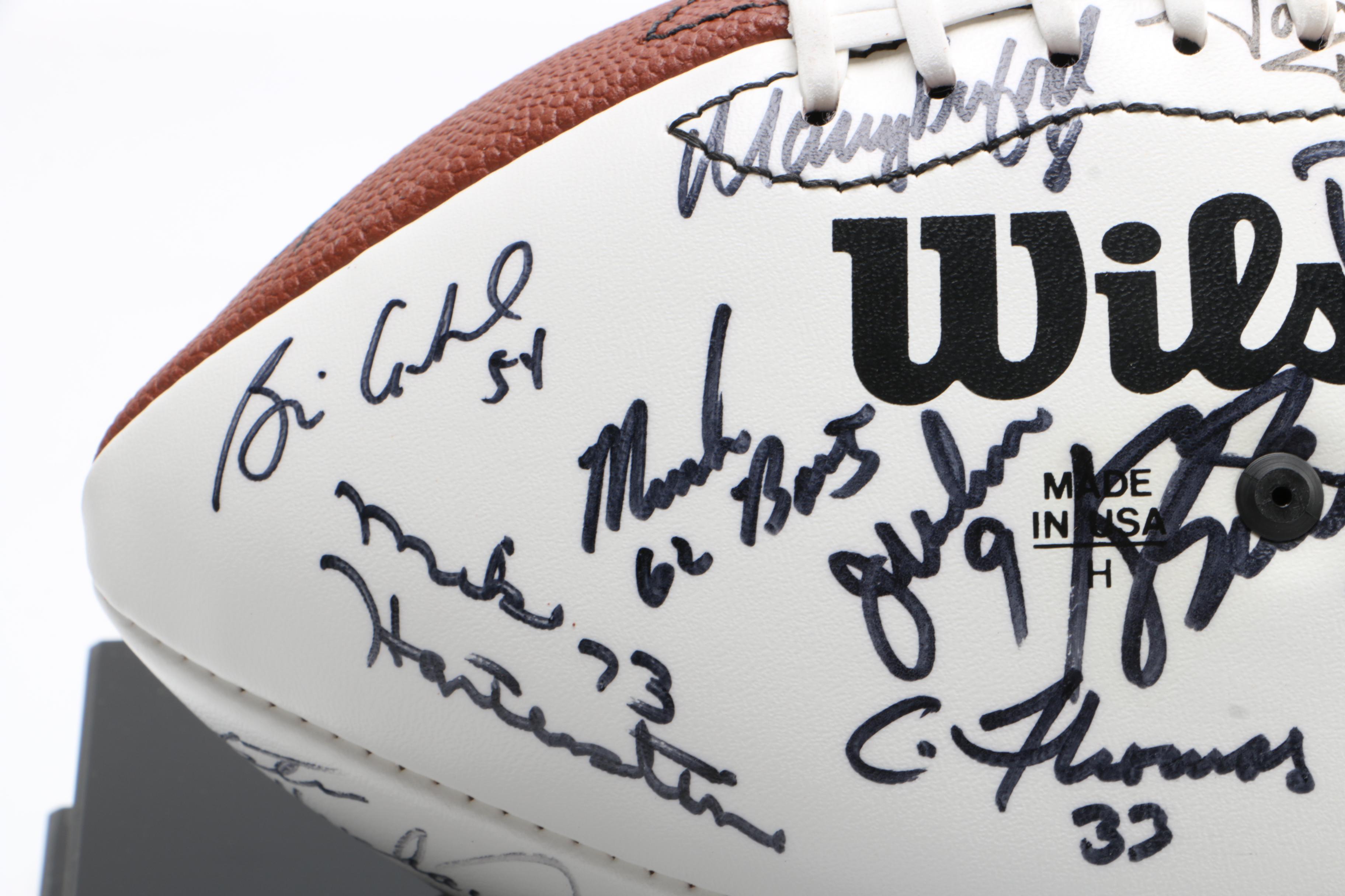 Team Signed Super Bowl XX Champions Chicago Bears 1985