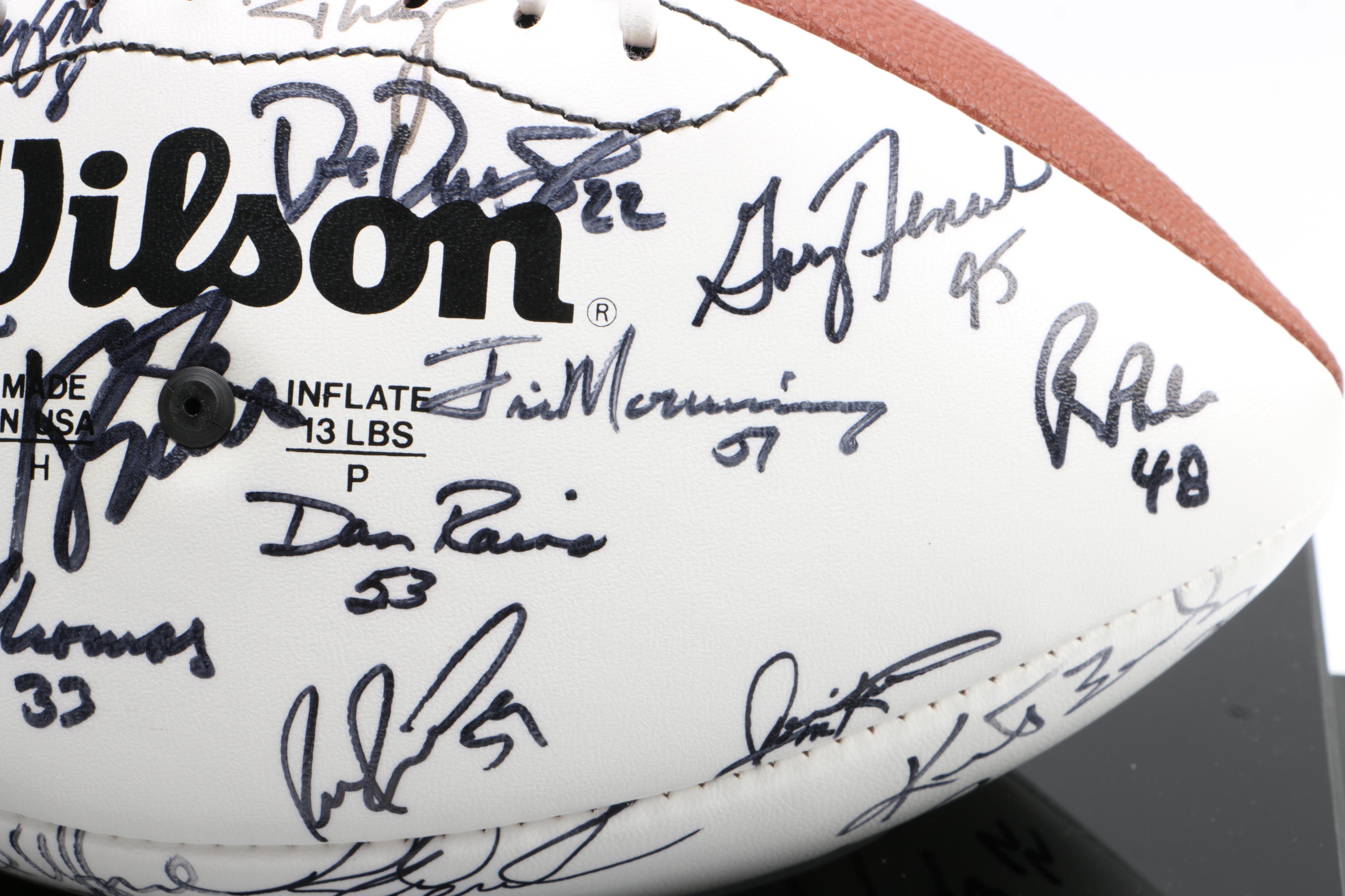 Team Signed Super Bowl XX Champions Chicago Bears 1985