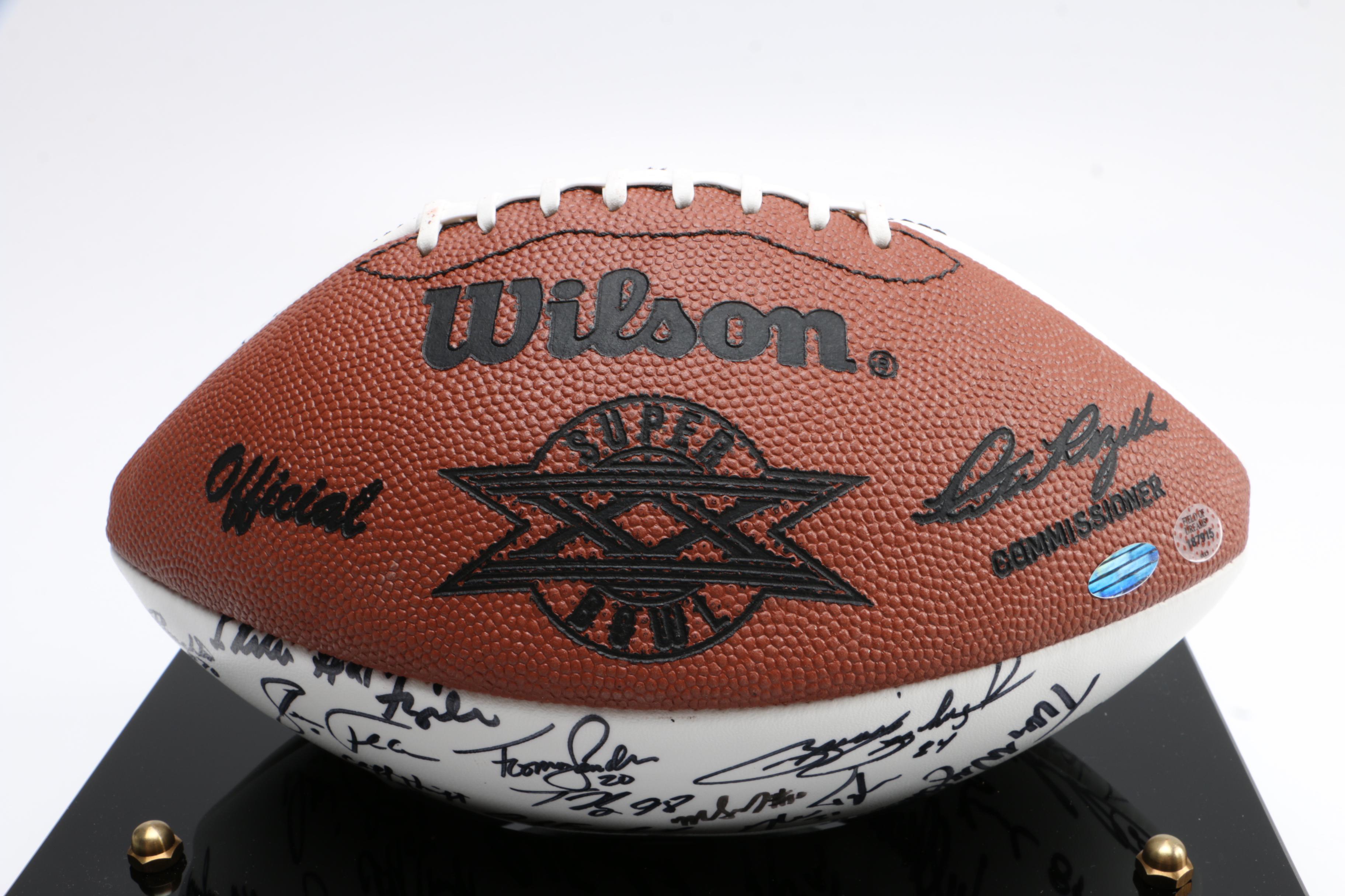 Team Signed Super Bowl XX Champions Chicago Bears 1985