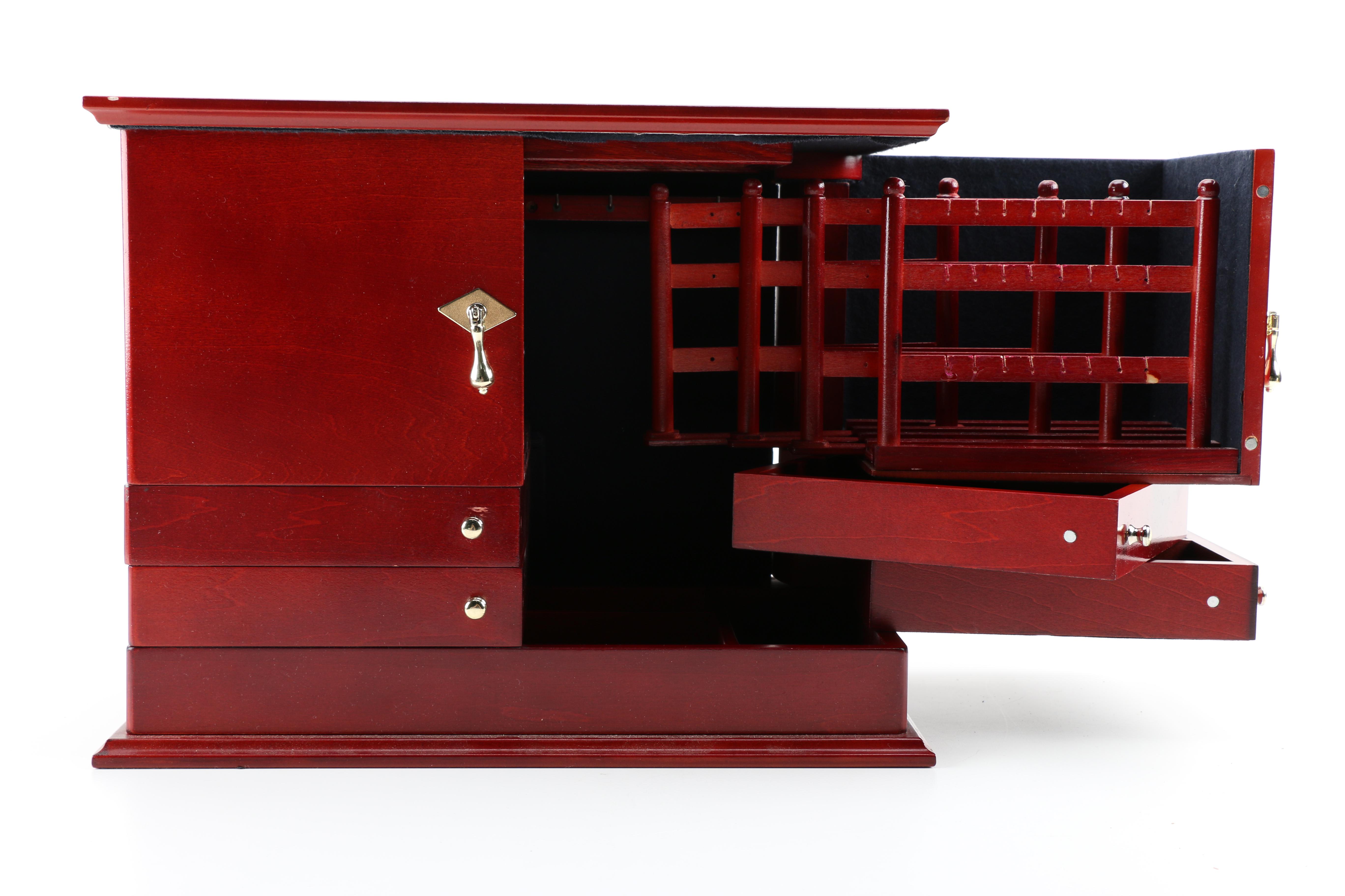 Lori Greiner Red Wooden Jewelry Box