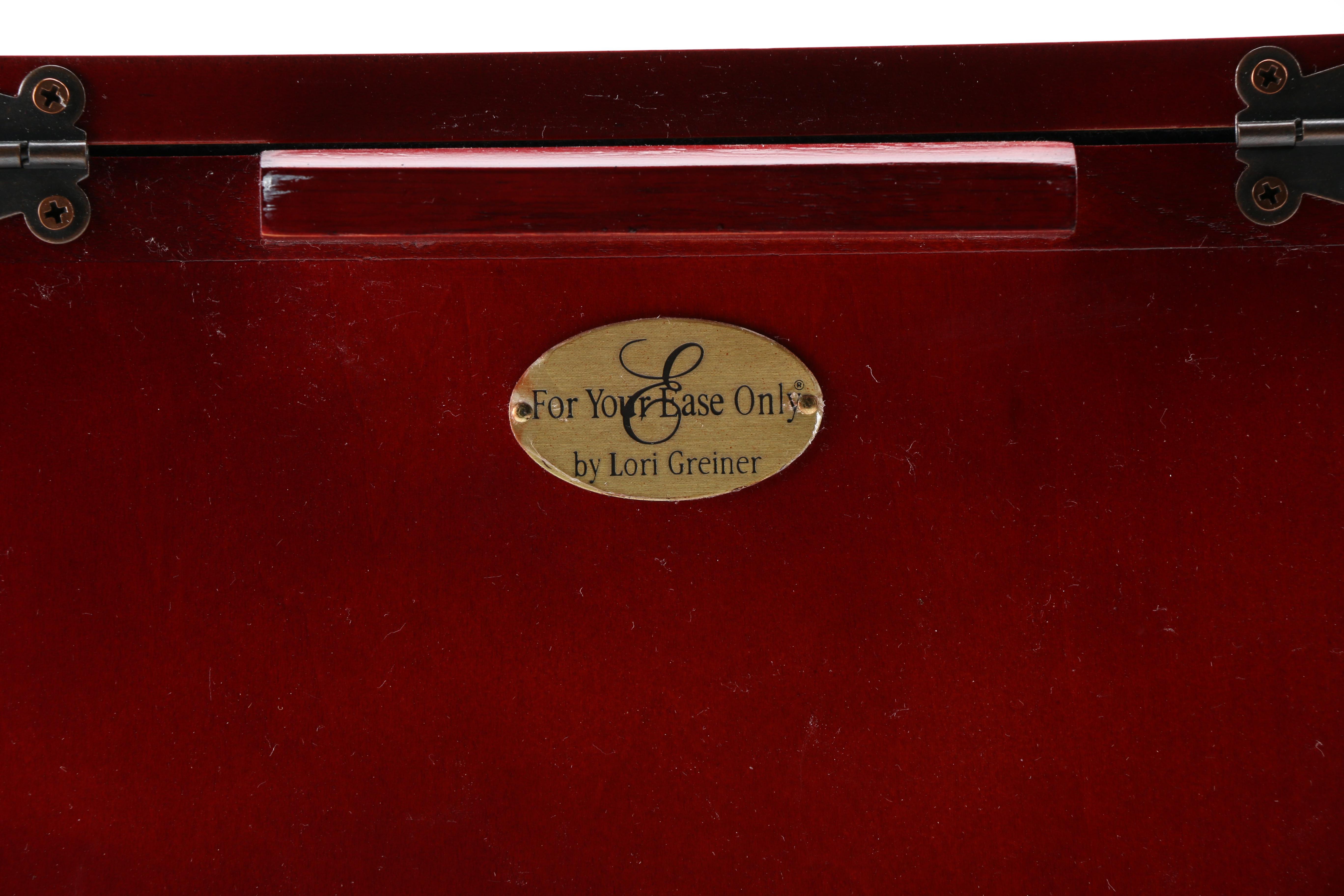 Lori Greiner Red Wooden Jewelry Box