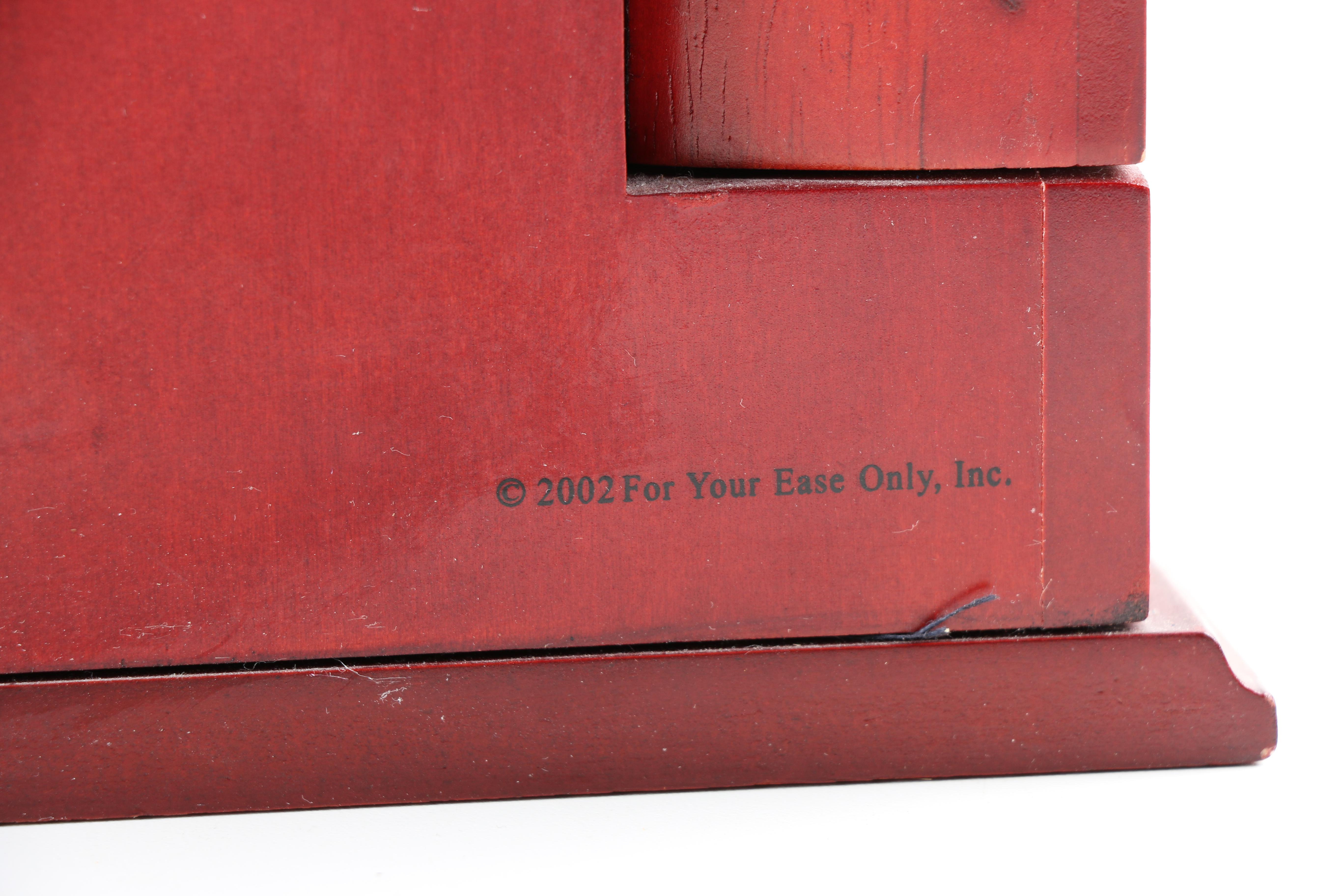 Lori Greiner Red Wooden Jewelry Box