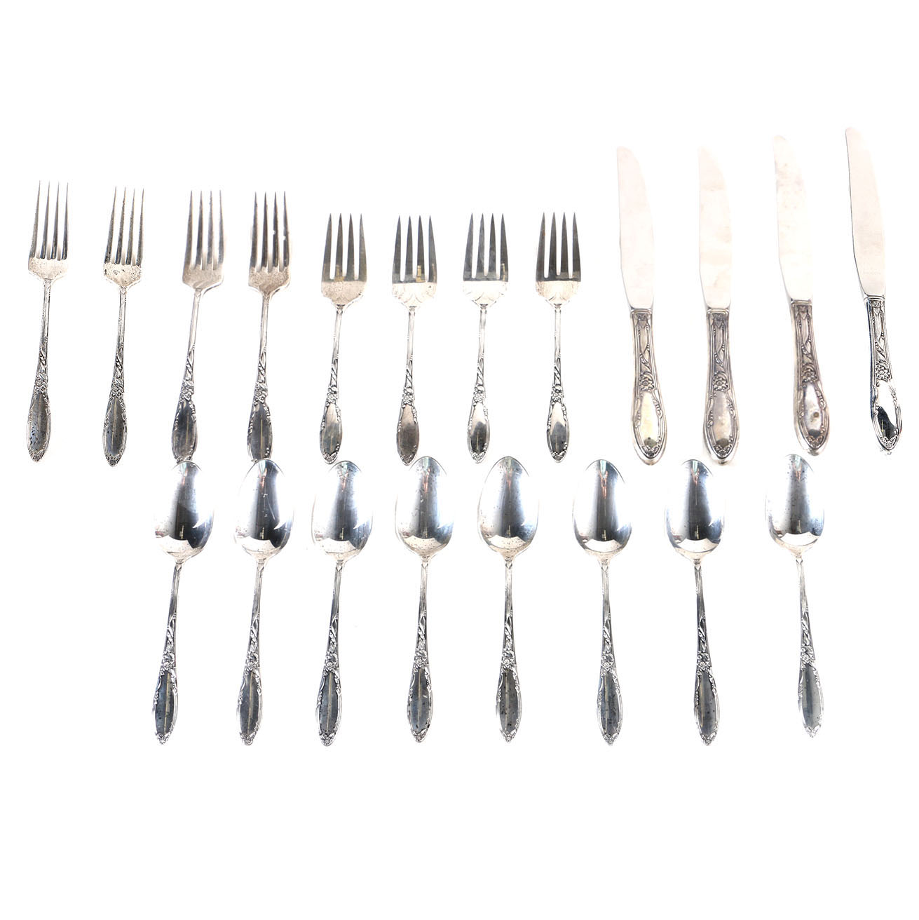 Oneida "Virginian" Sterling Silver Flatware Set