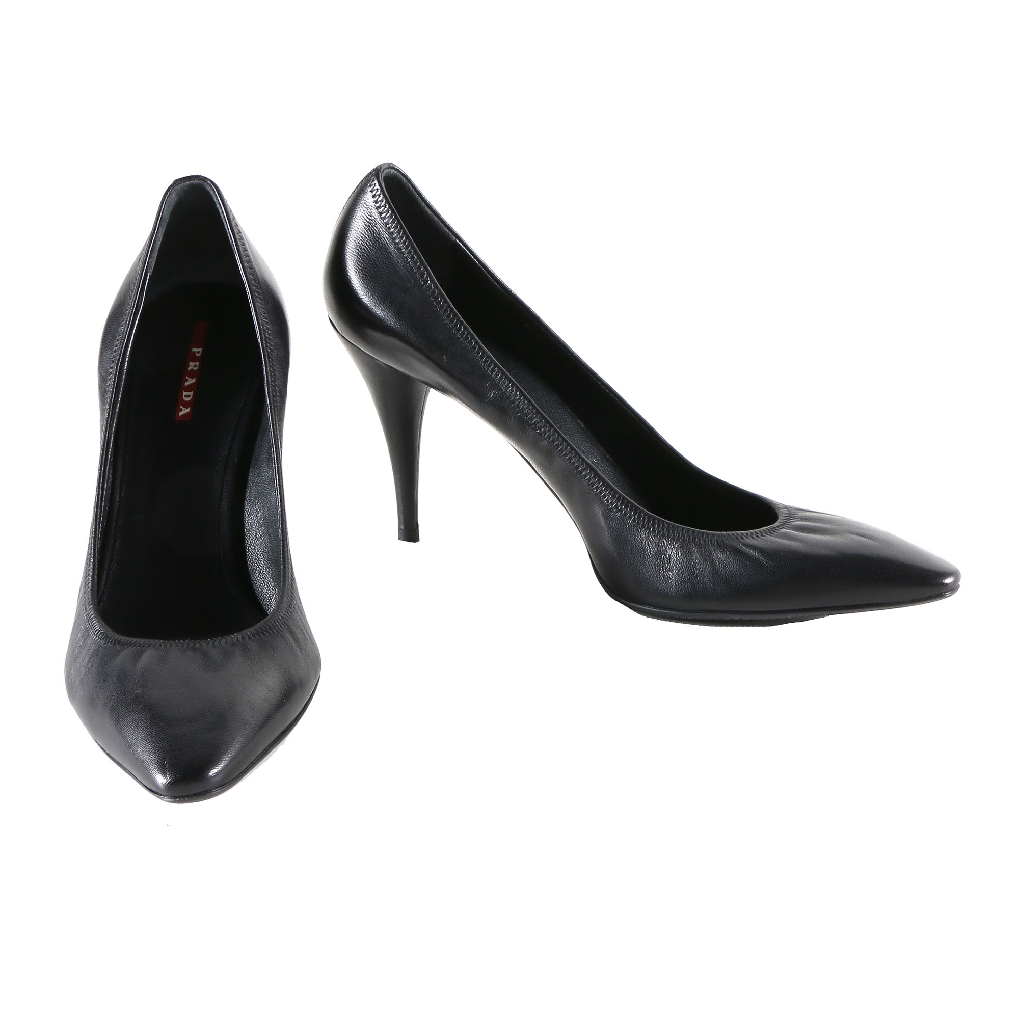 Prada Nappa Soft Nero Heels