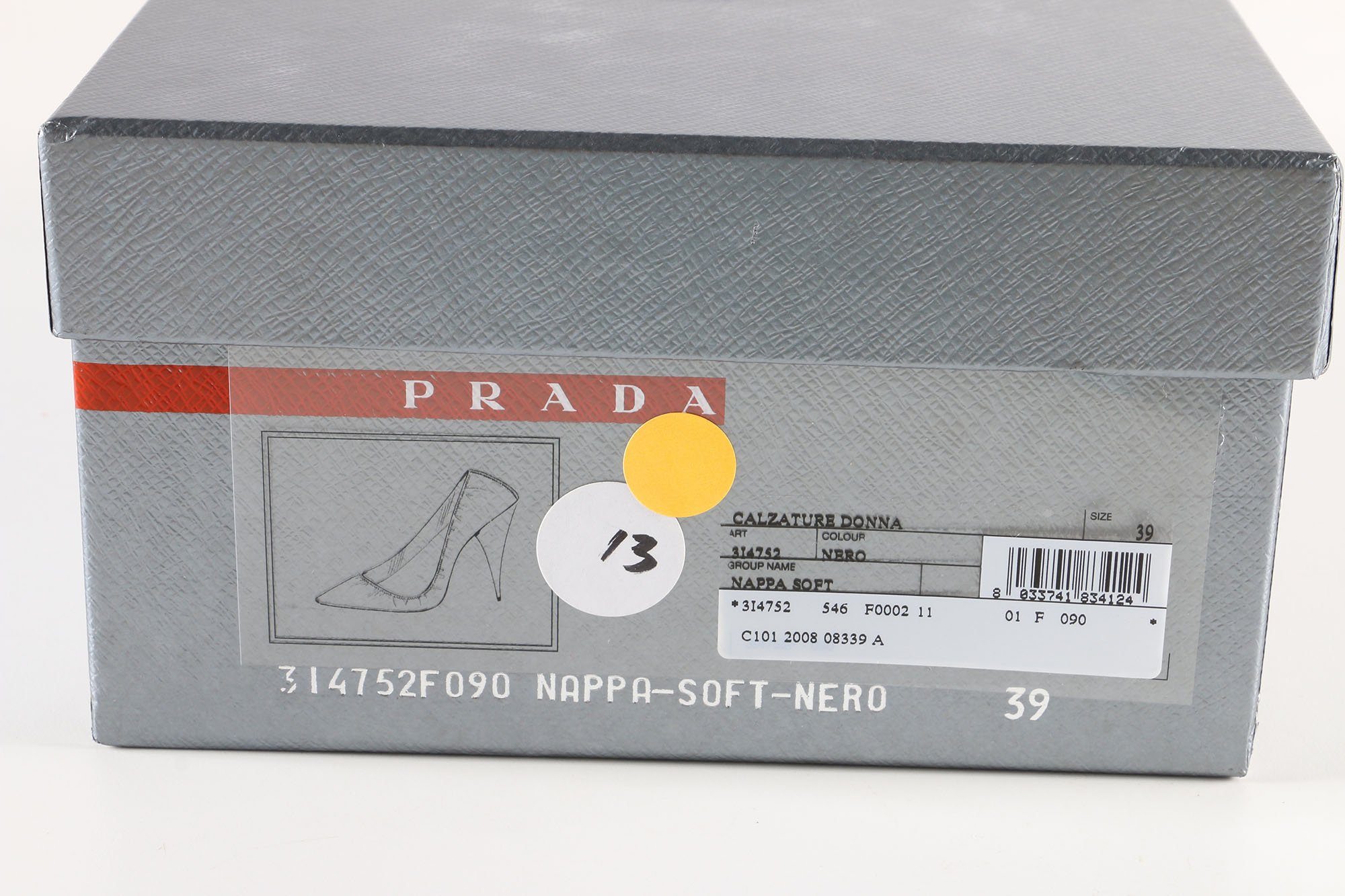 Prada Nappa Soft Nero Heels