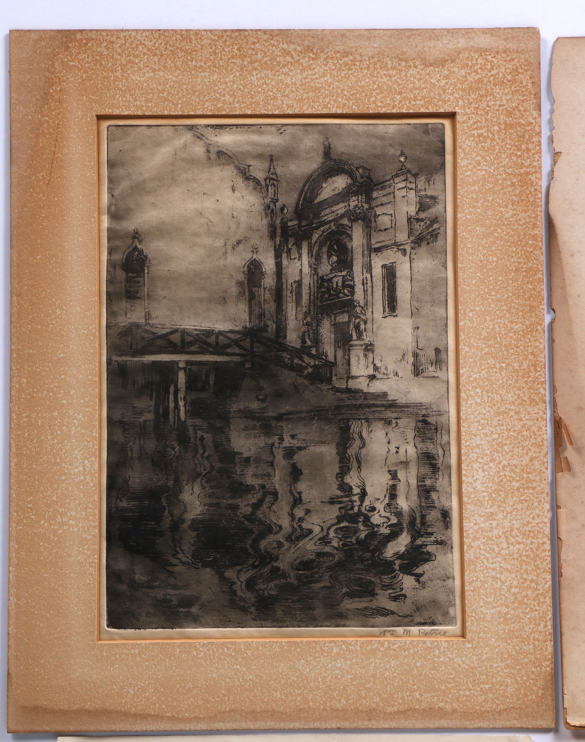 Monogrammed Old Master Print and Other Intaglio Prints of Various Scenes