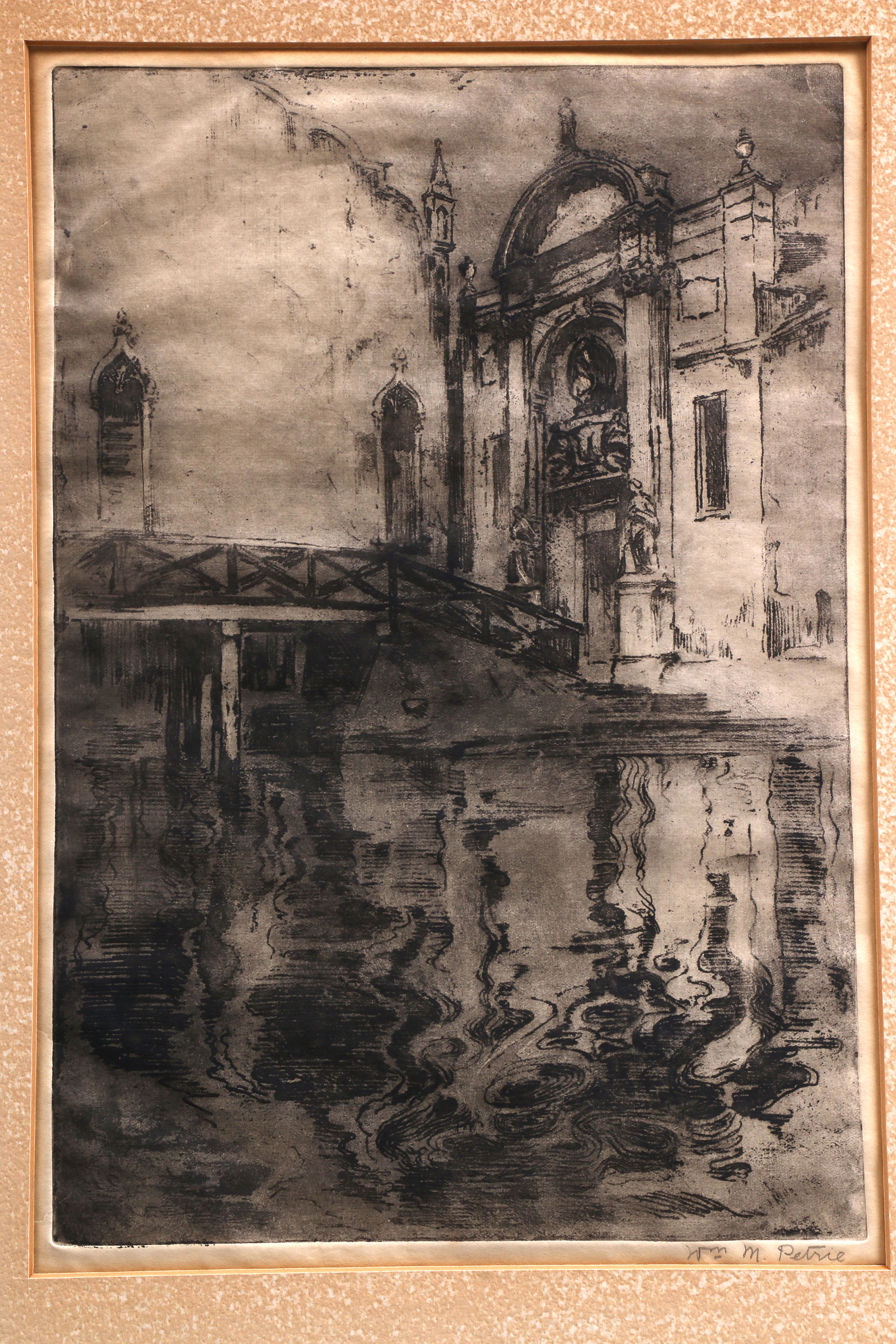 Monogrammed Old Master Print and Other Intaglio Prints of Various Scenes