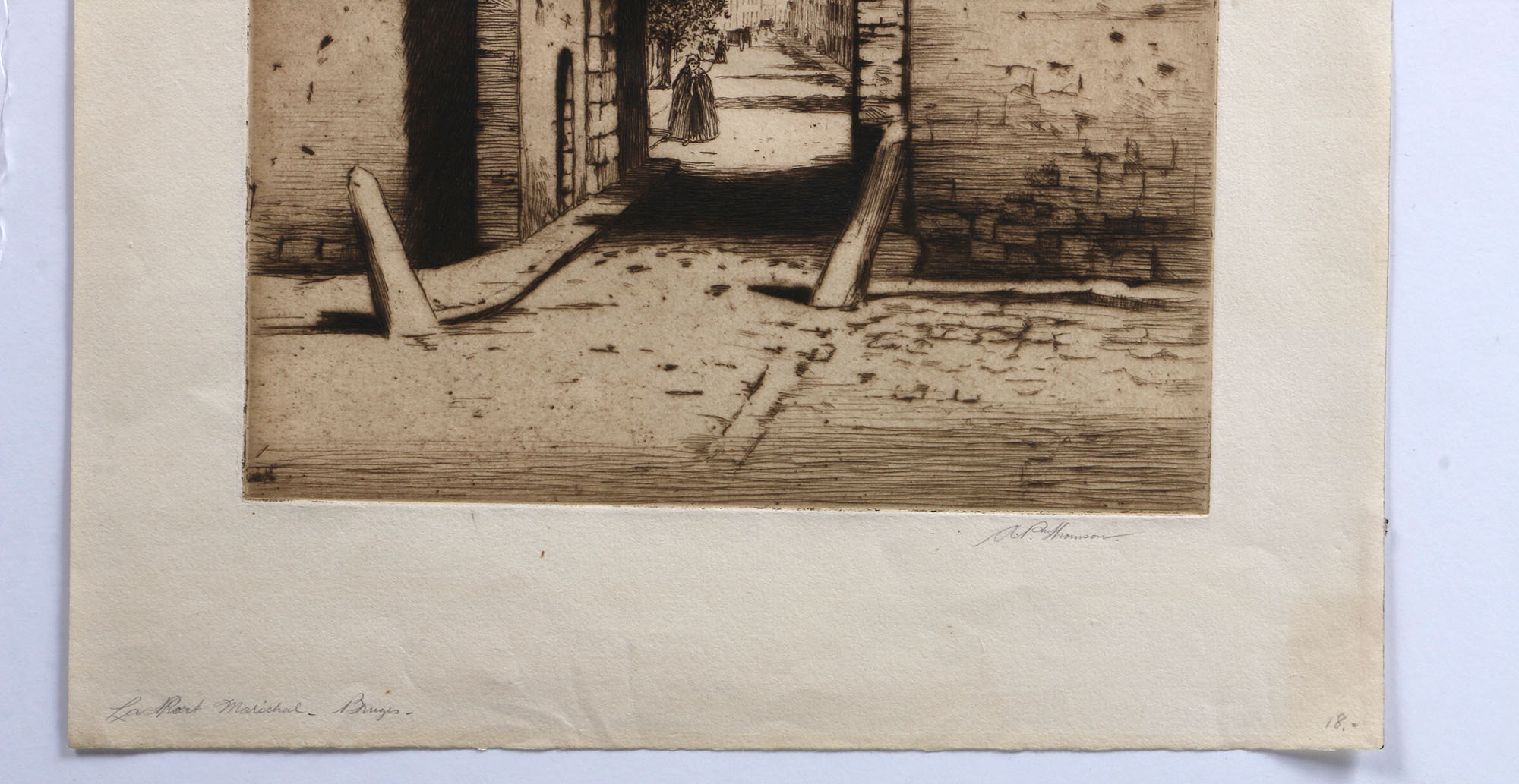 Monogrammed Old Master Print and Other Intaglio Prints of Various Scenes