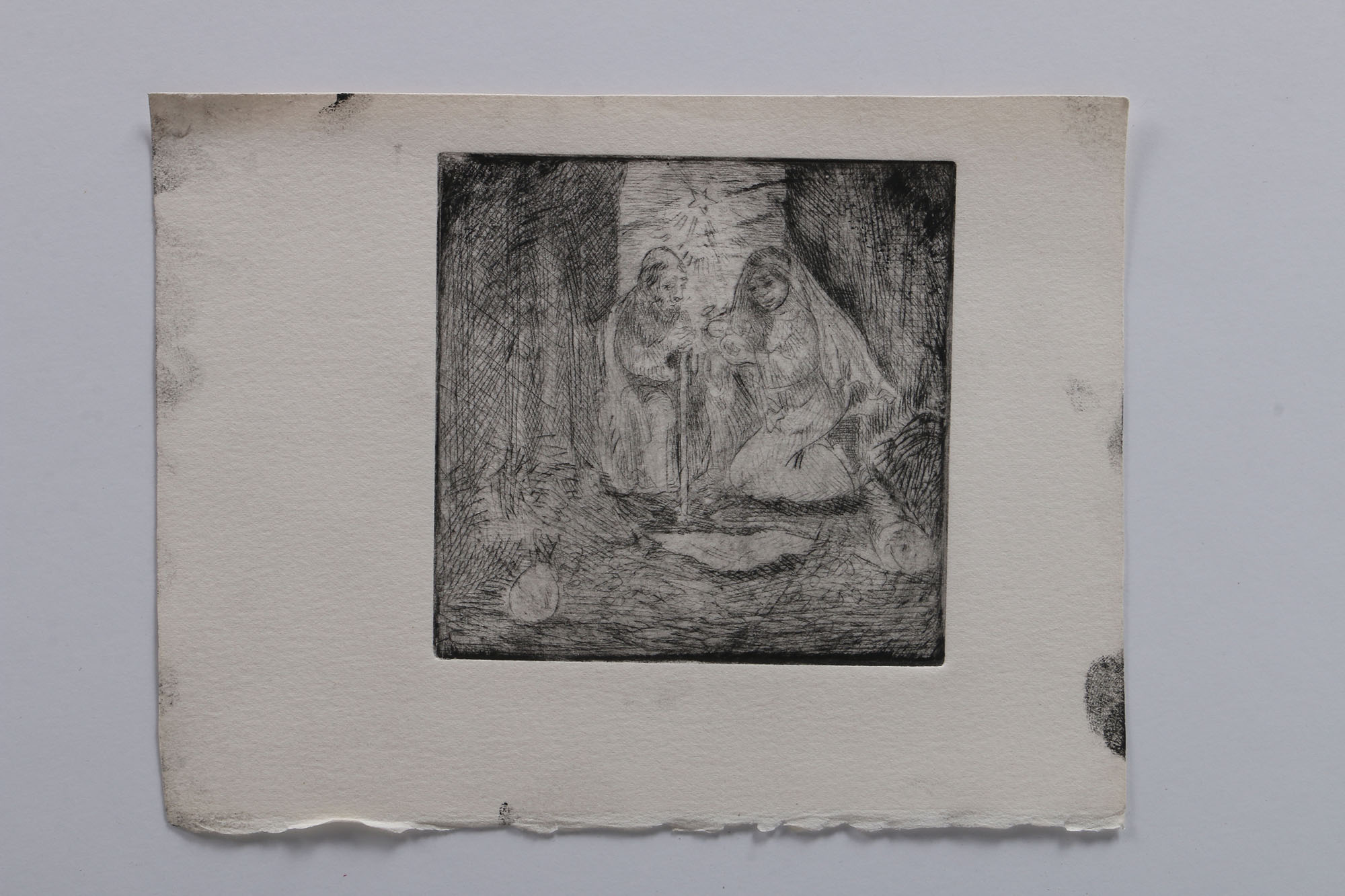 Monogrammed Old Master Print and Other Intaglio Prints of Various Scenes