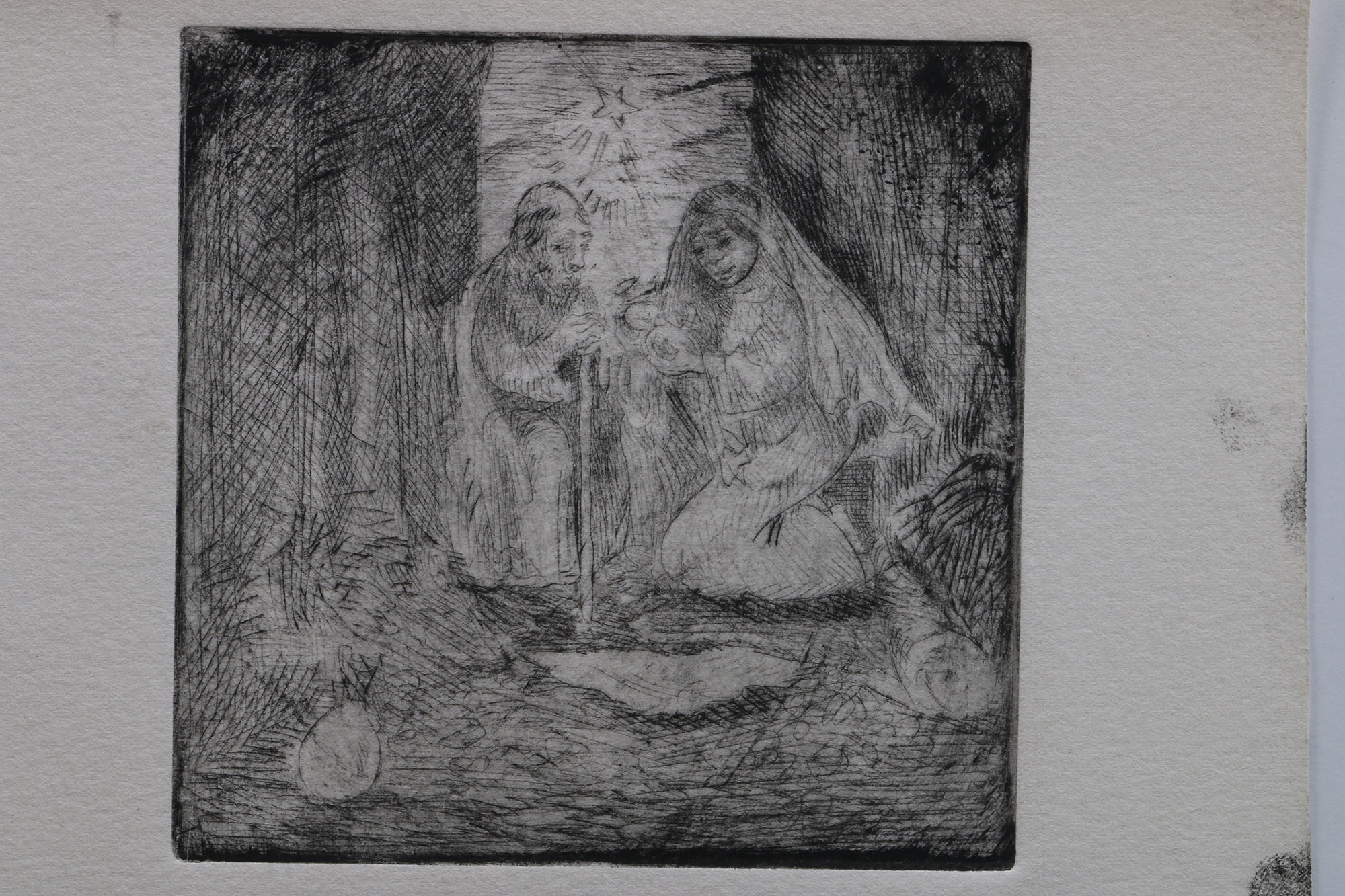 Monogrammed Old Master Print and Other Intaglio Prints of Various Scenes