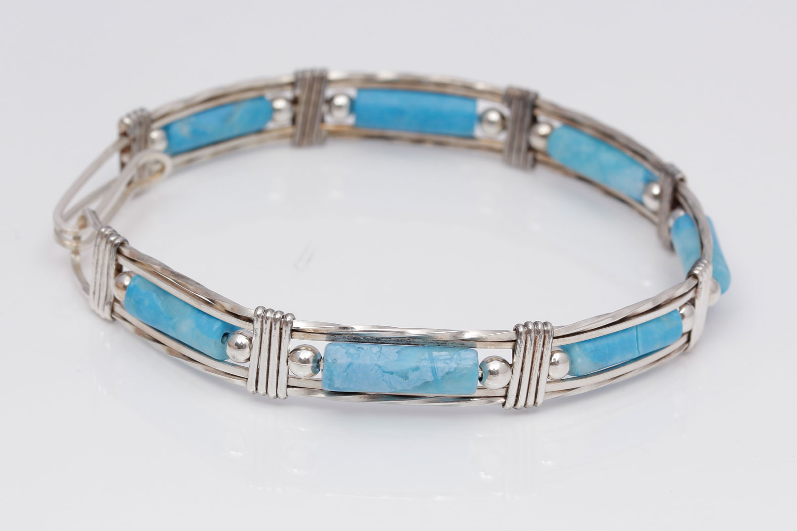 Sterling Silver Turquoise Bracelet