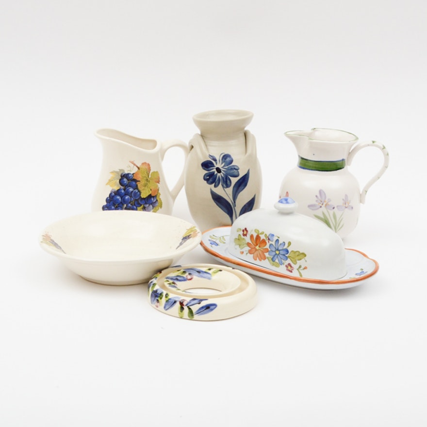 Assorted Ceramic Tableware Including Metlox