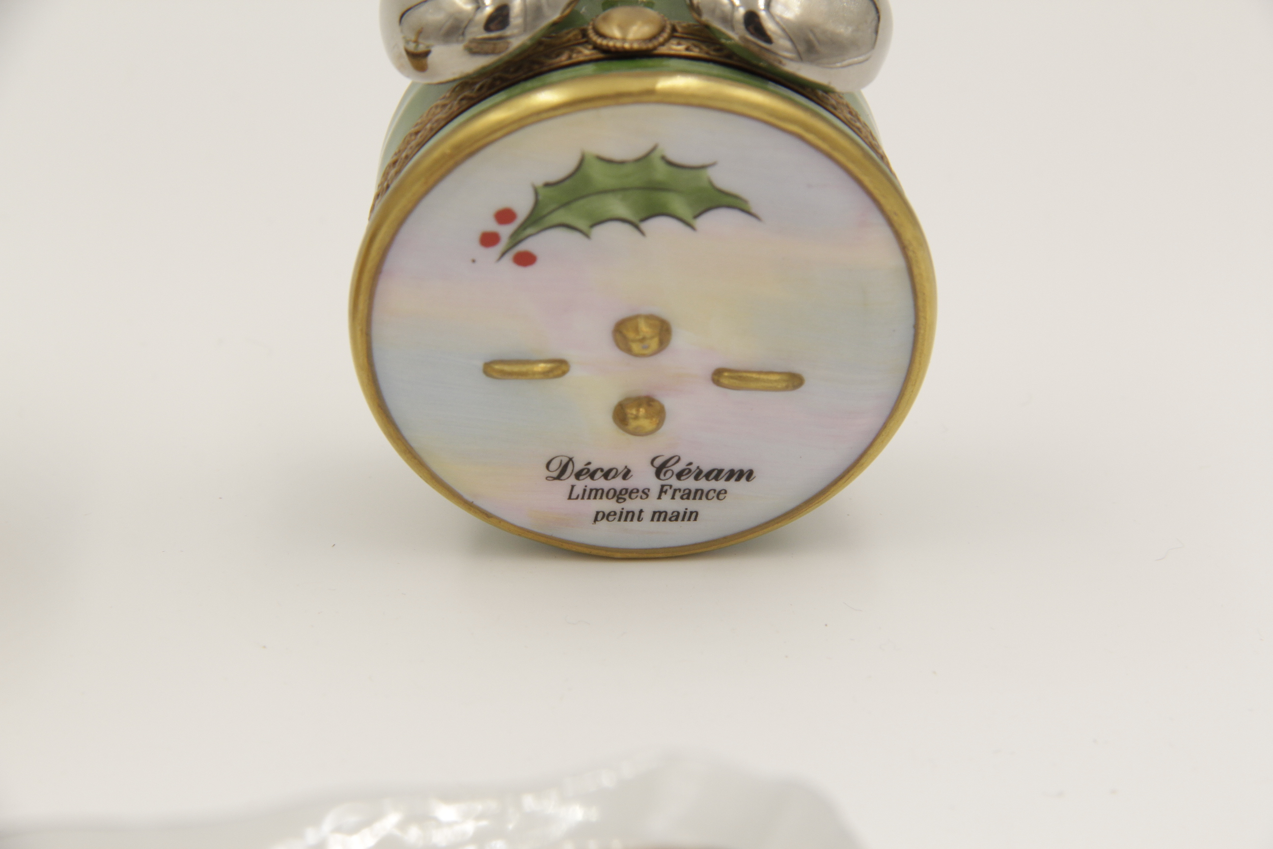 Limoges Hand-Painted Holiday Trinket Boxes