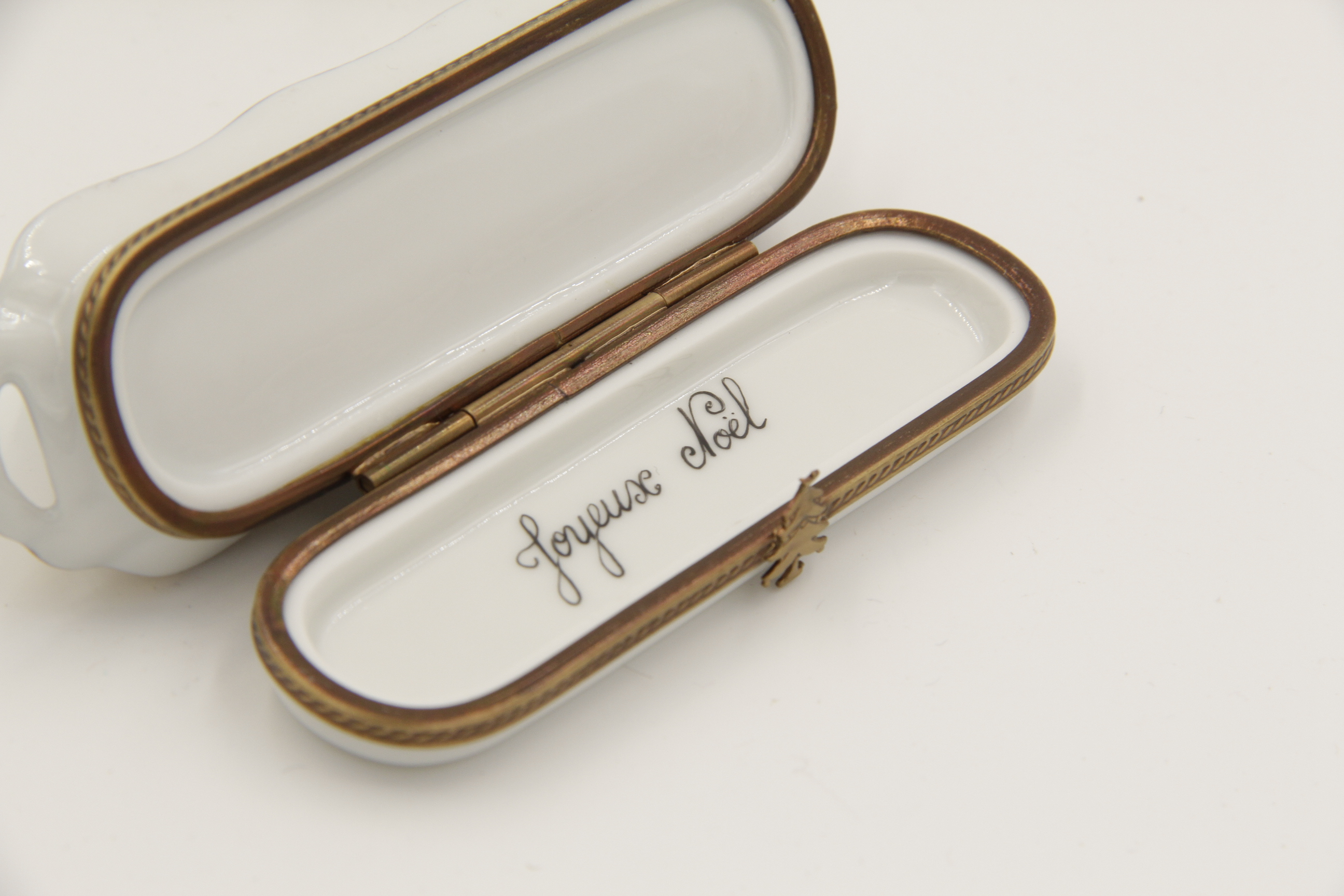 Limoges Hand-Painted Holiday Trinket Boxes