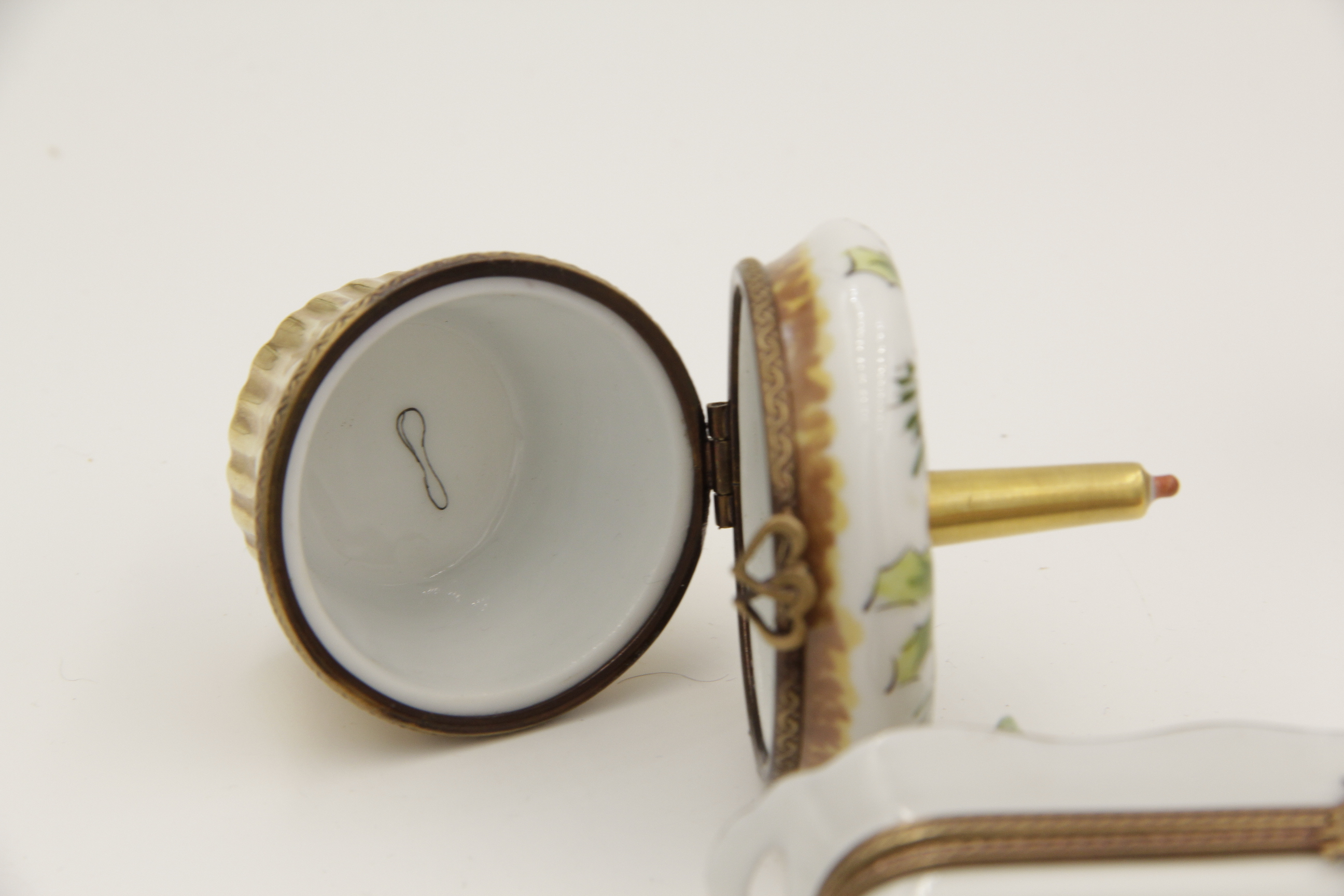 Limoges Hand-Painted Holiday Trinket Boxes