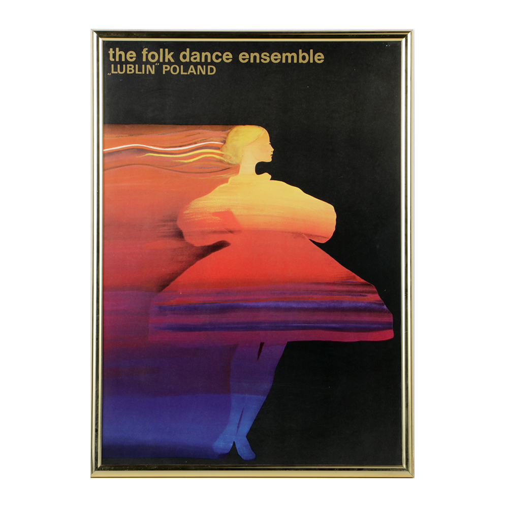 Half-Tone Poster Print on Paper for "The Folk Dance Ensemble"