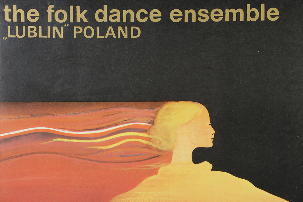 Half-Tone Poster Print on Paper for "The Folk Dance Ensemble"