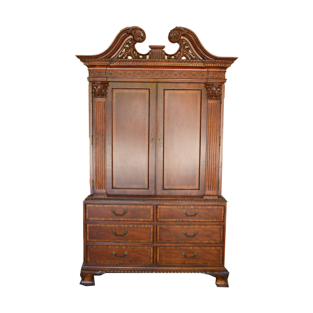 Ornate Federal Style Media Armoire by Universal Furniture