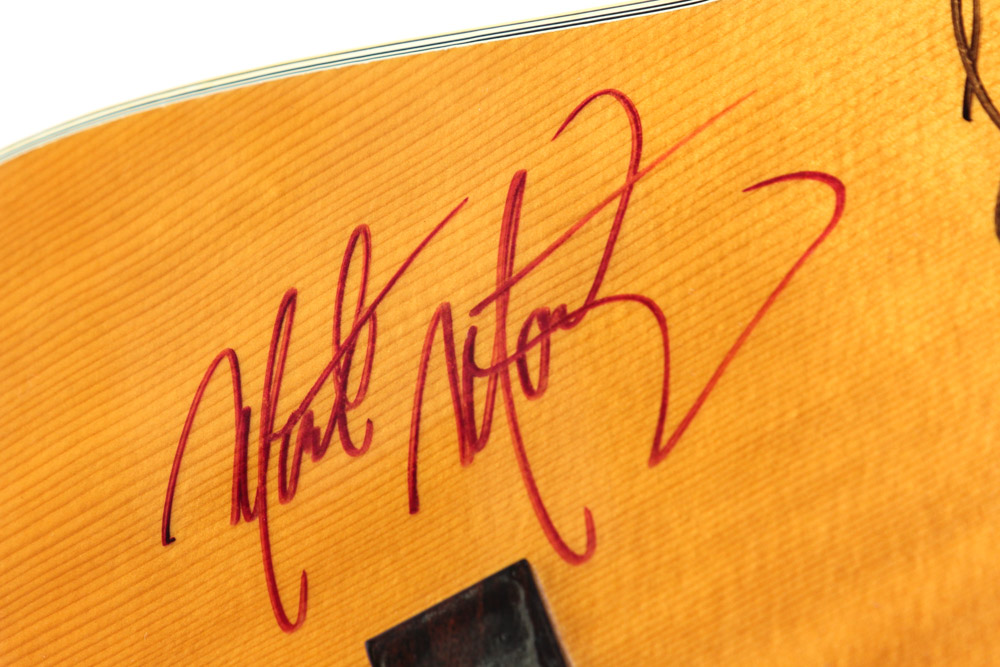 Willie Nelson and Others Signed Ventura V-35 Acoustic Guitar