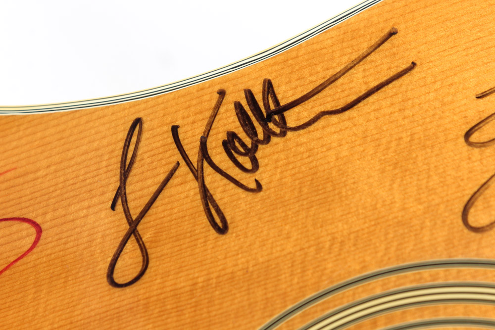 Willie Nelson and Others Signed Ventura V-35 Acoustic Guitar