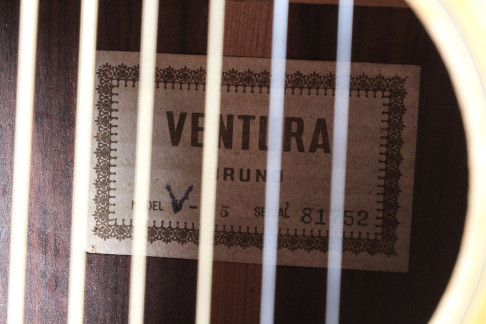 Willie Nelson and Others Signed Ventura V-35 Acoustic Guitar