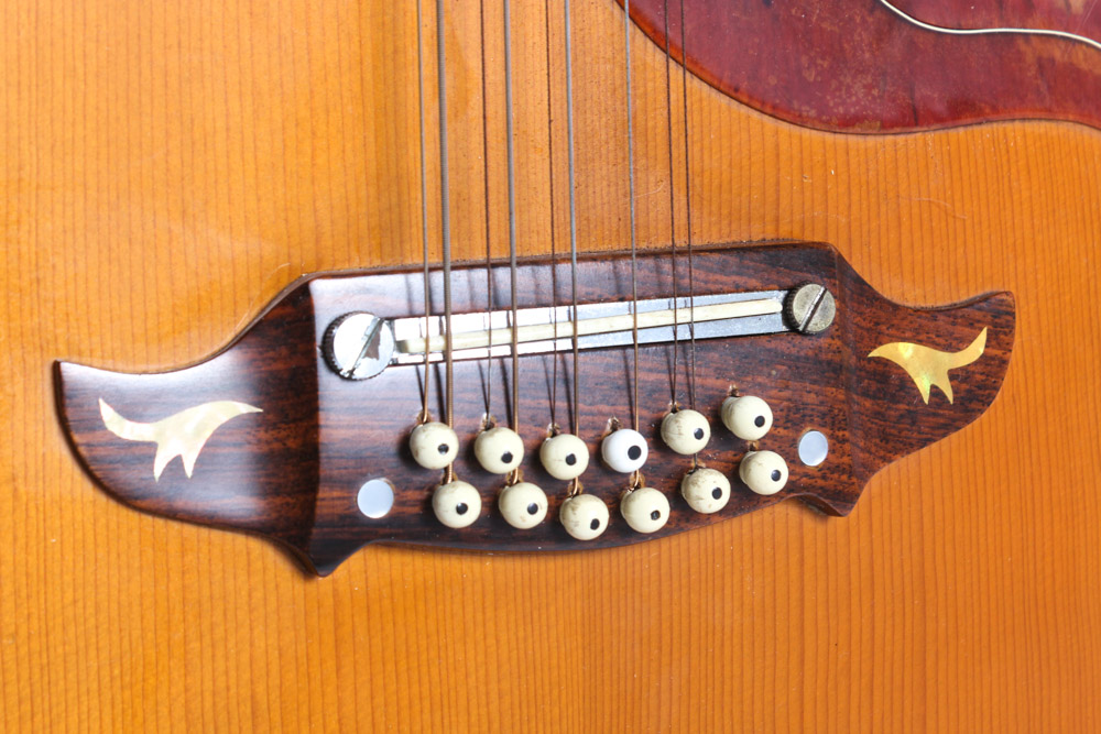 Vintage Ventura V-24 12-String Acoustic Guitar with Case