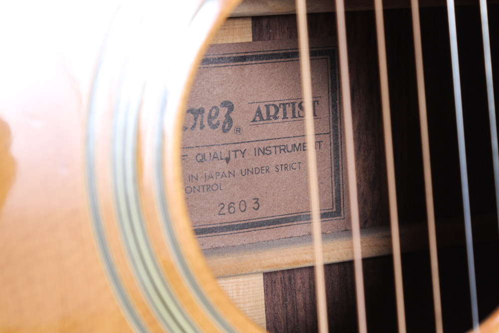 Vintage Ibanez Artist Model Acoustic Guitar and Case