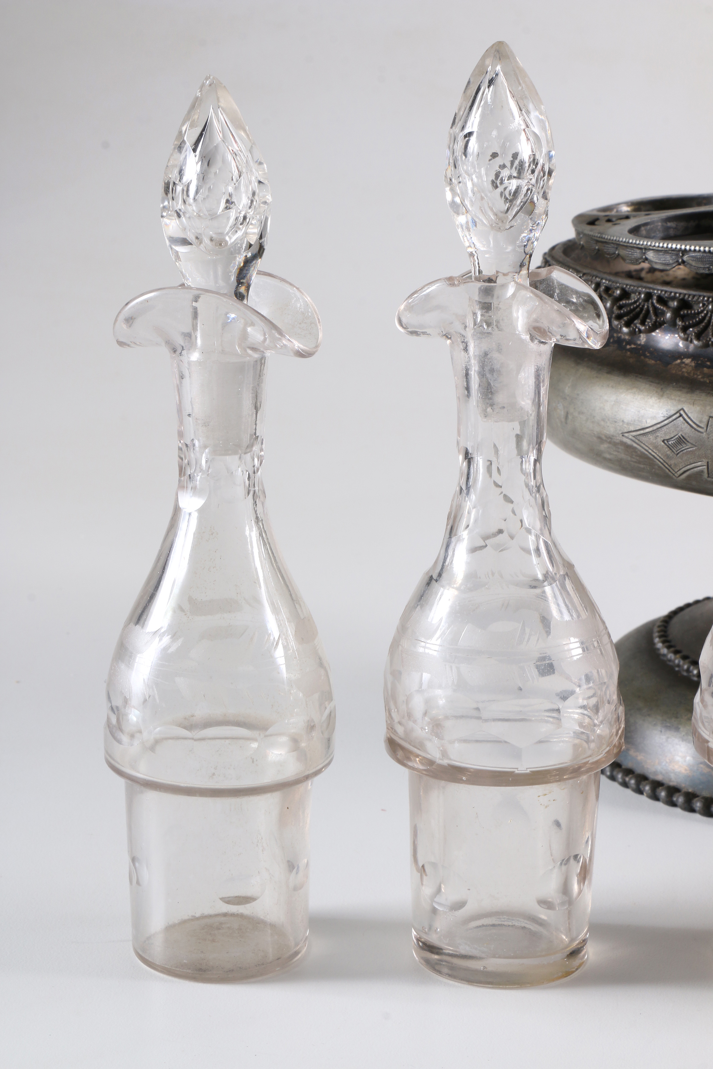 Rogers, Smith & Co. Condiment Server and Glass Bottles